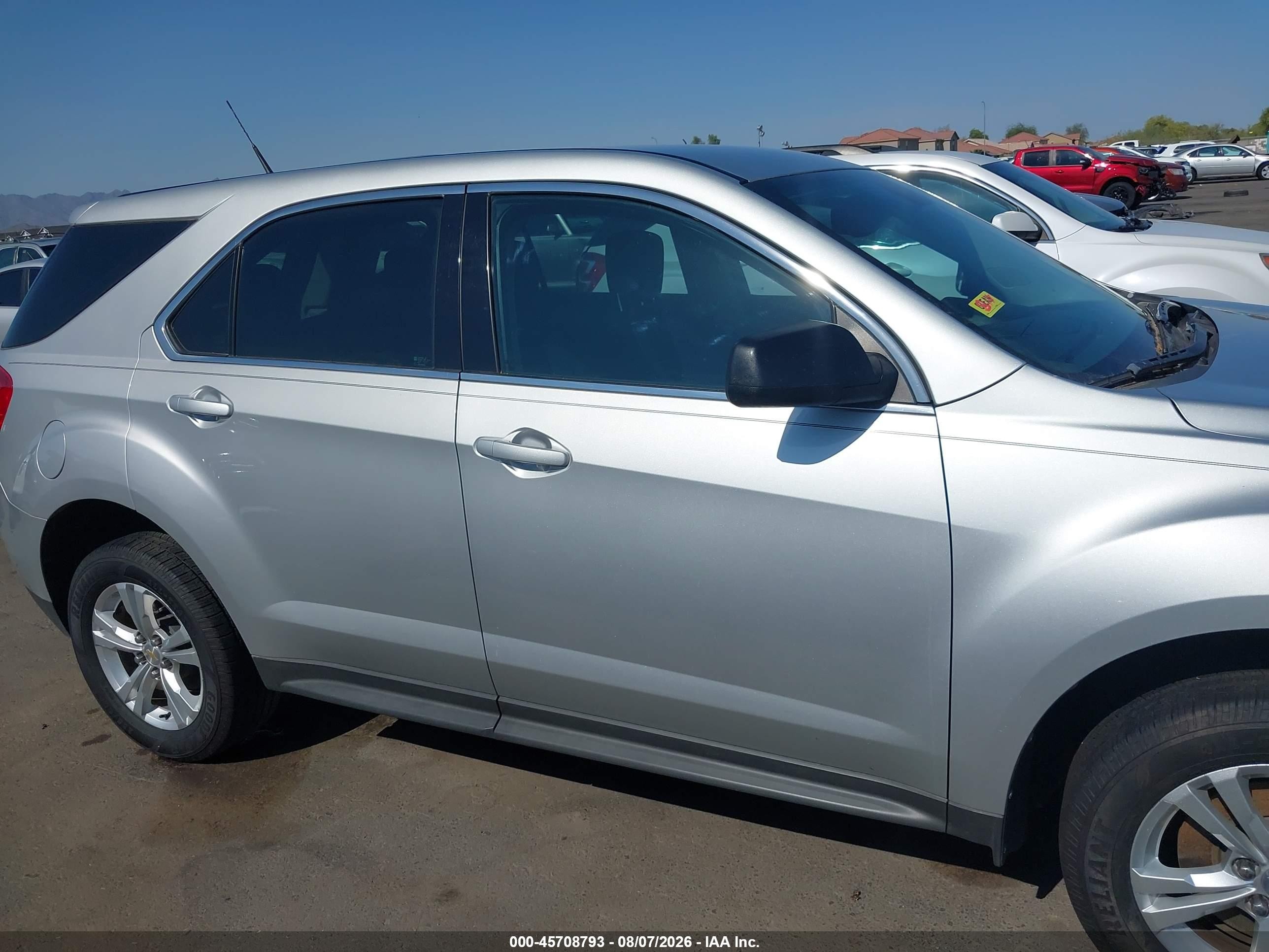 2012 Chevrolet Equinox Ls Silver vin: 2GNALBEK9C1118663