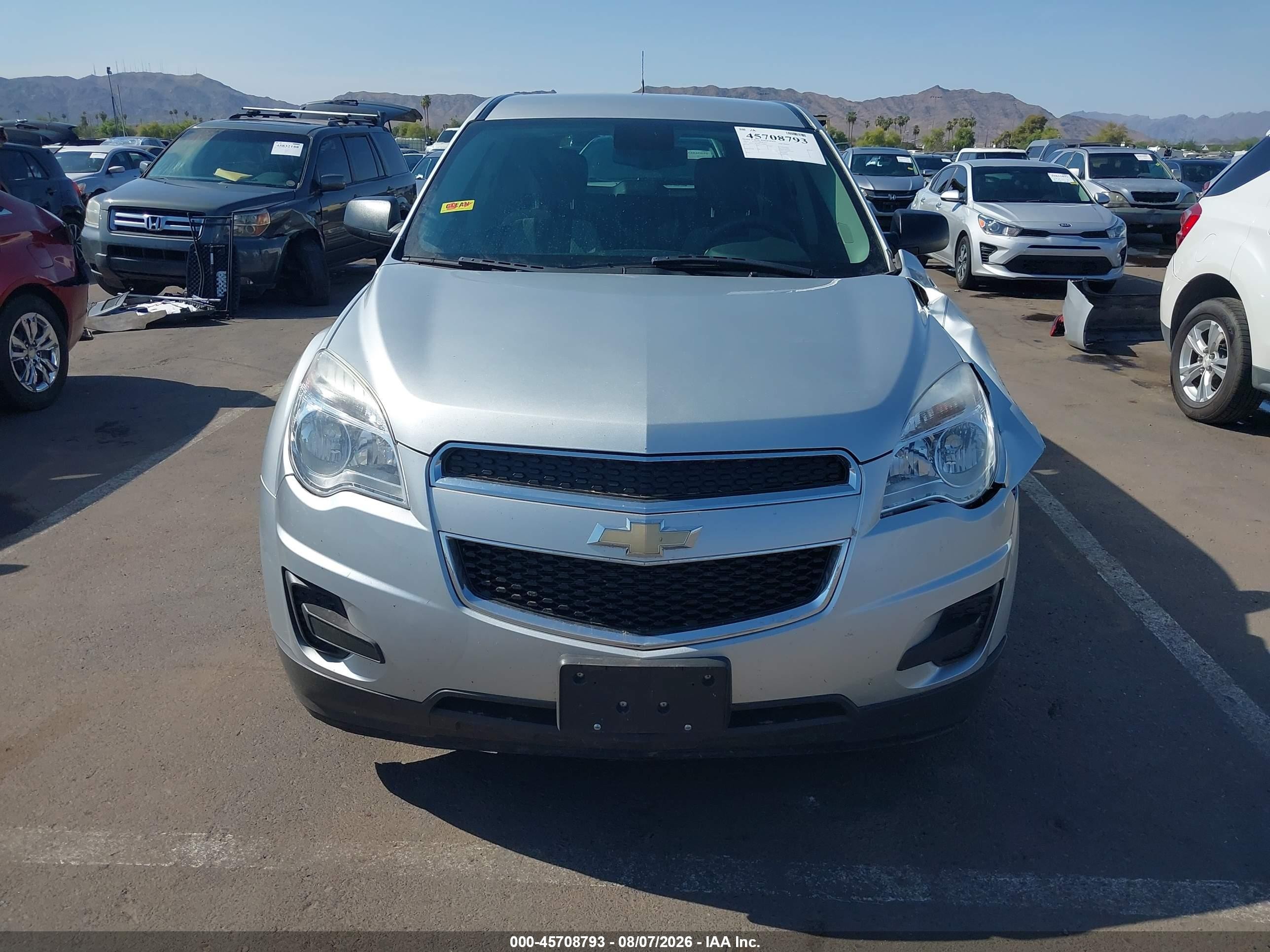 2012 Chevrolet Equinox Ls Silver vin: 2GNALBEK9C1118663