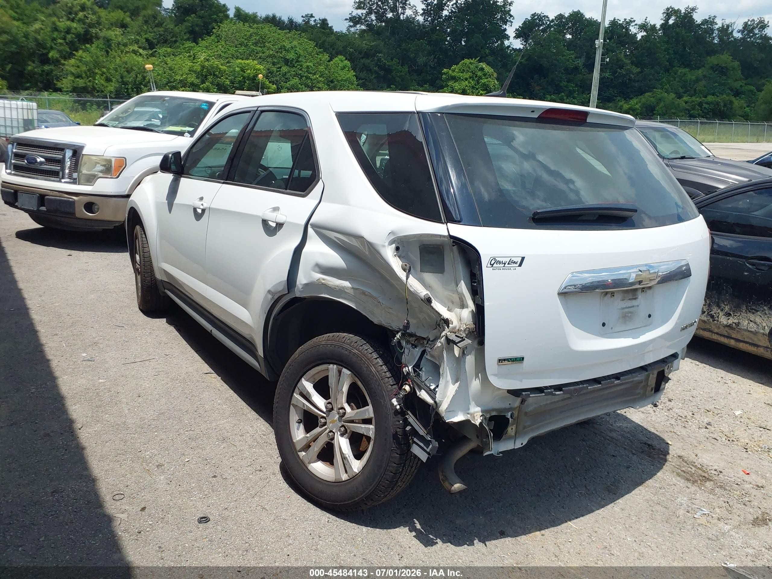 2012 Chevrolet Equinox Ls White vin: 2GNALBEK9C1224224