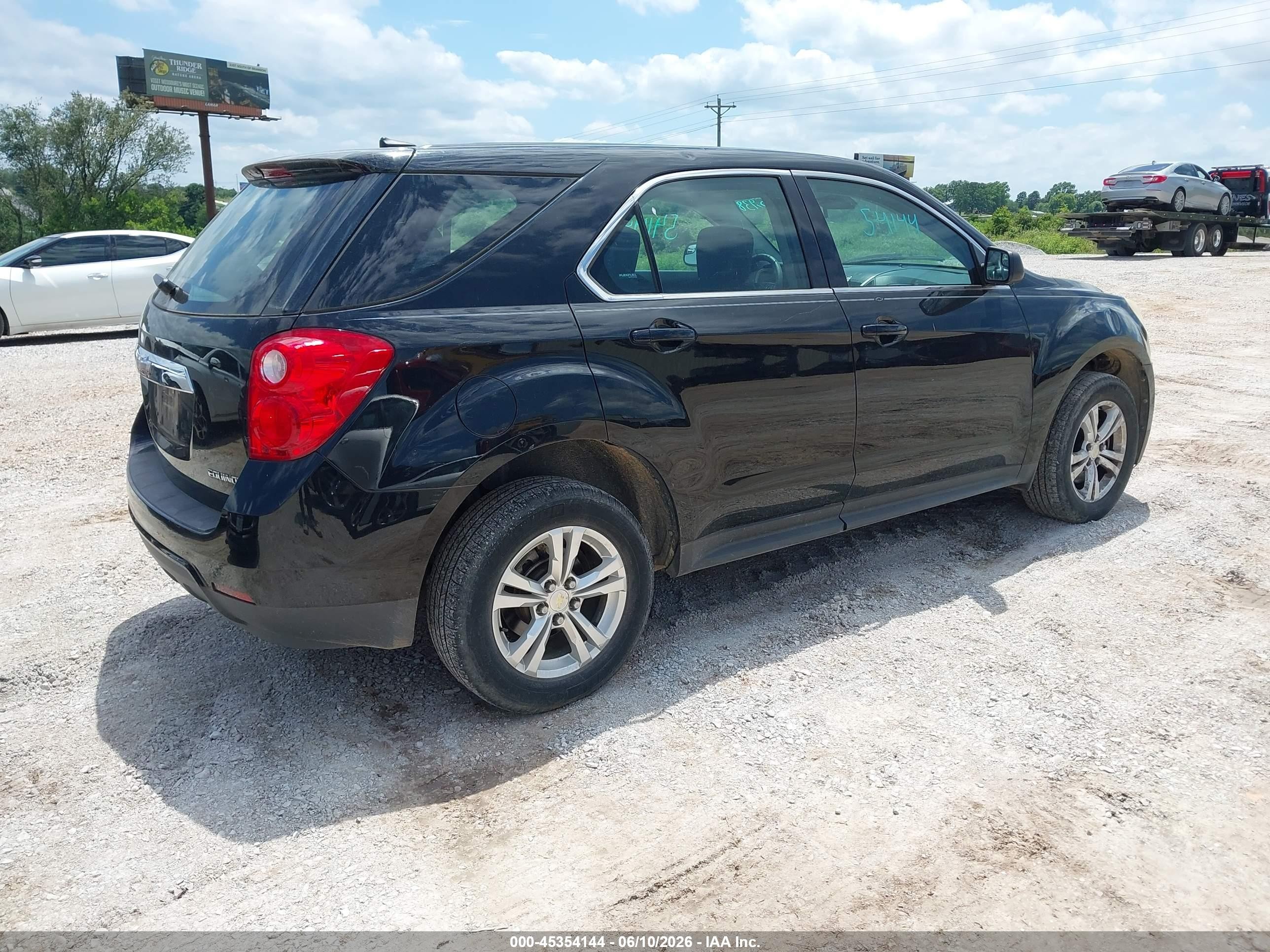 2012 Chevrolet Equinox Ls Black vin: 2GNALBEK9C6298701