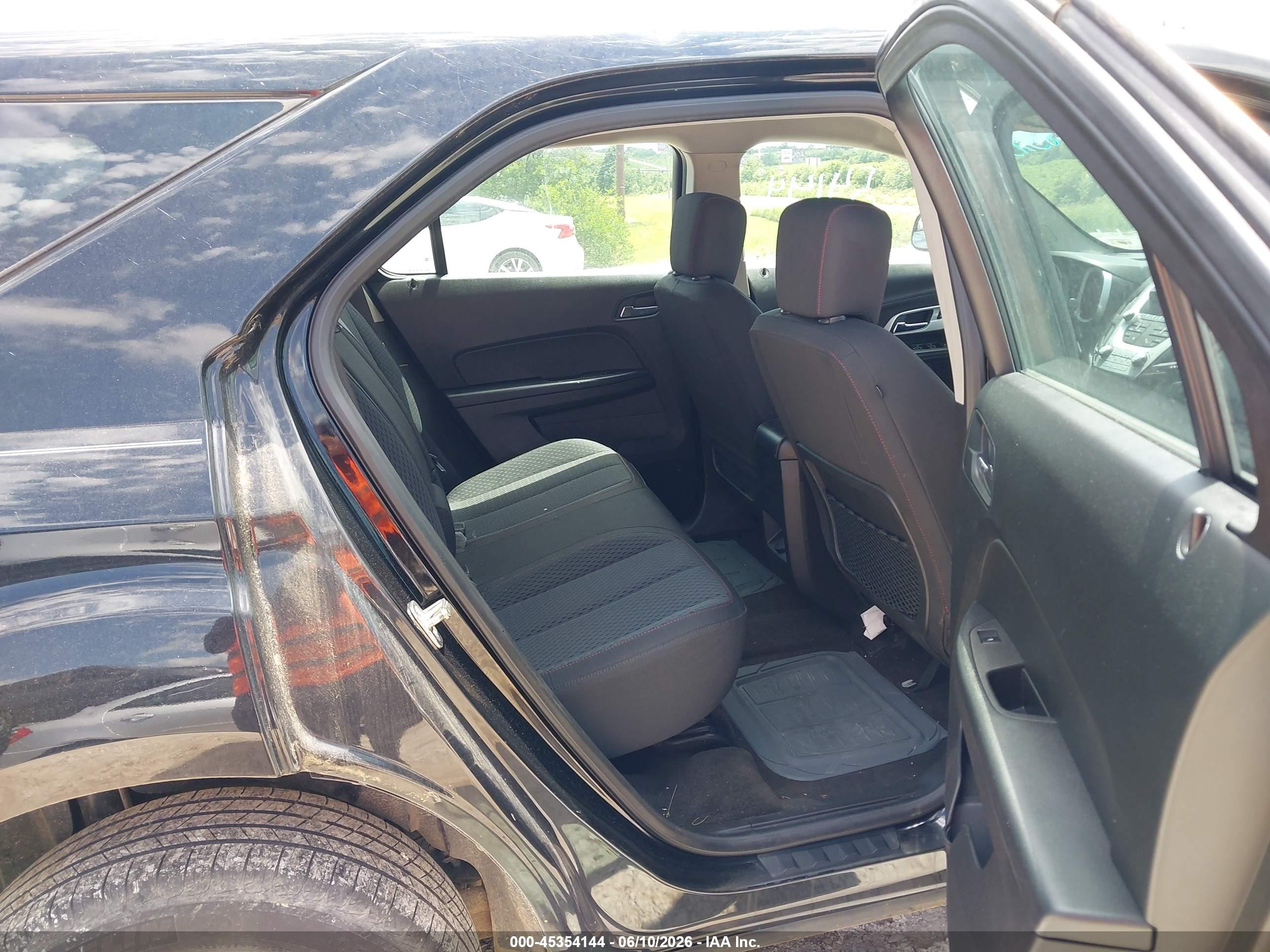 2012 Chevrolet Equinox Ls Black vin: 2GNALBEK9C6298701