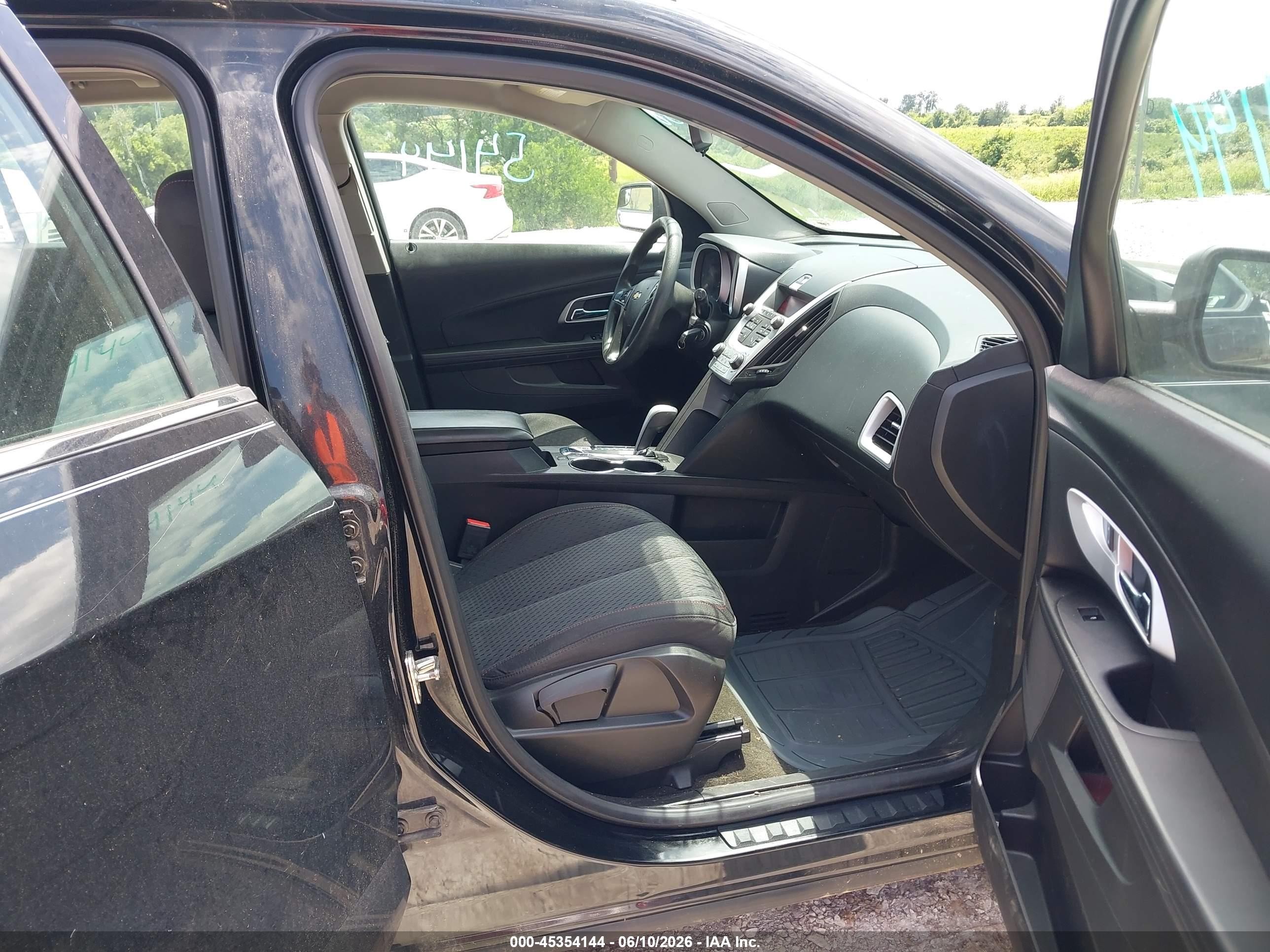 2012 Chevrolet Equinox Ls Black vin: 2GNALBEK9C6298701