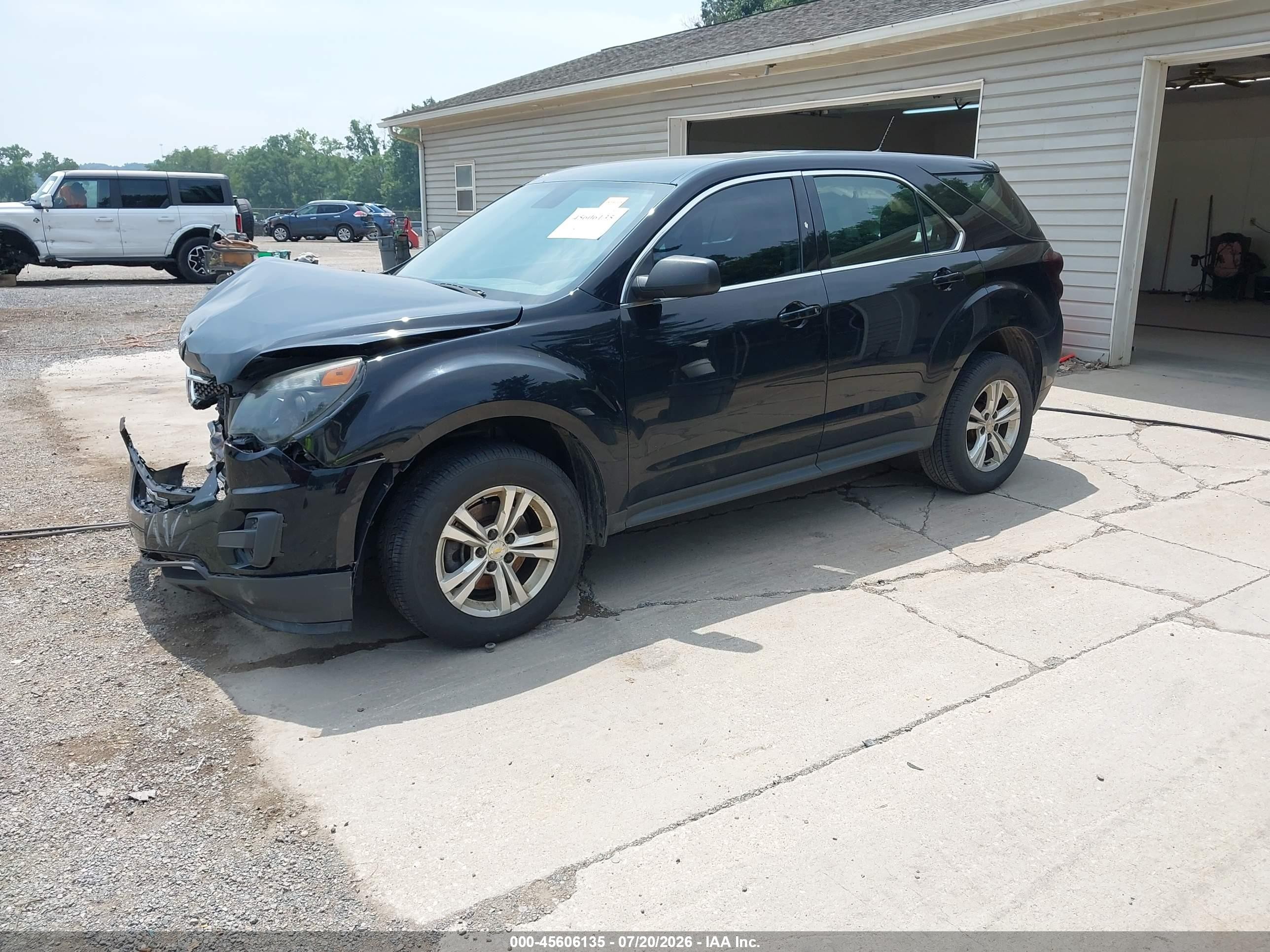 2012 Chevrolet Equinox Ls Black vin: 2GNALBEK9C6336993