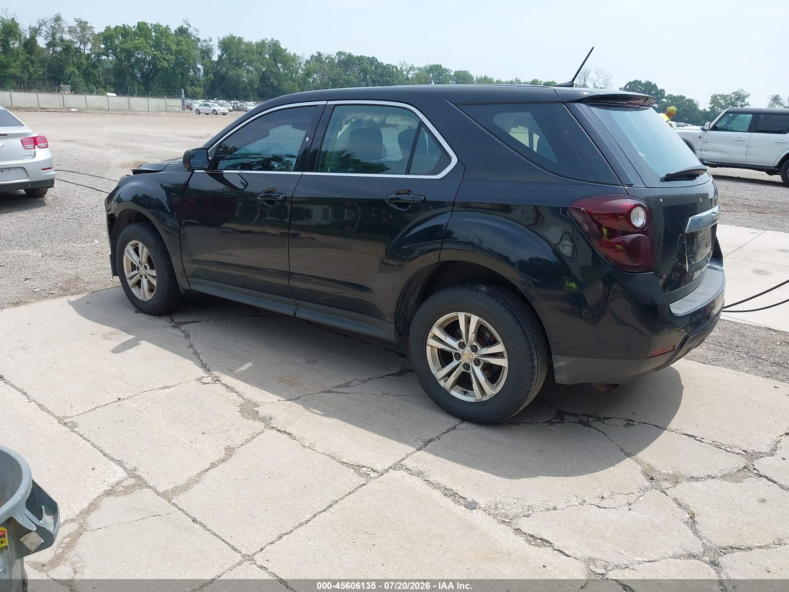 2012 Chevrolet Equinox Ls Black vin: 2GNALBEK9C6336993