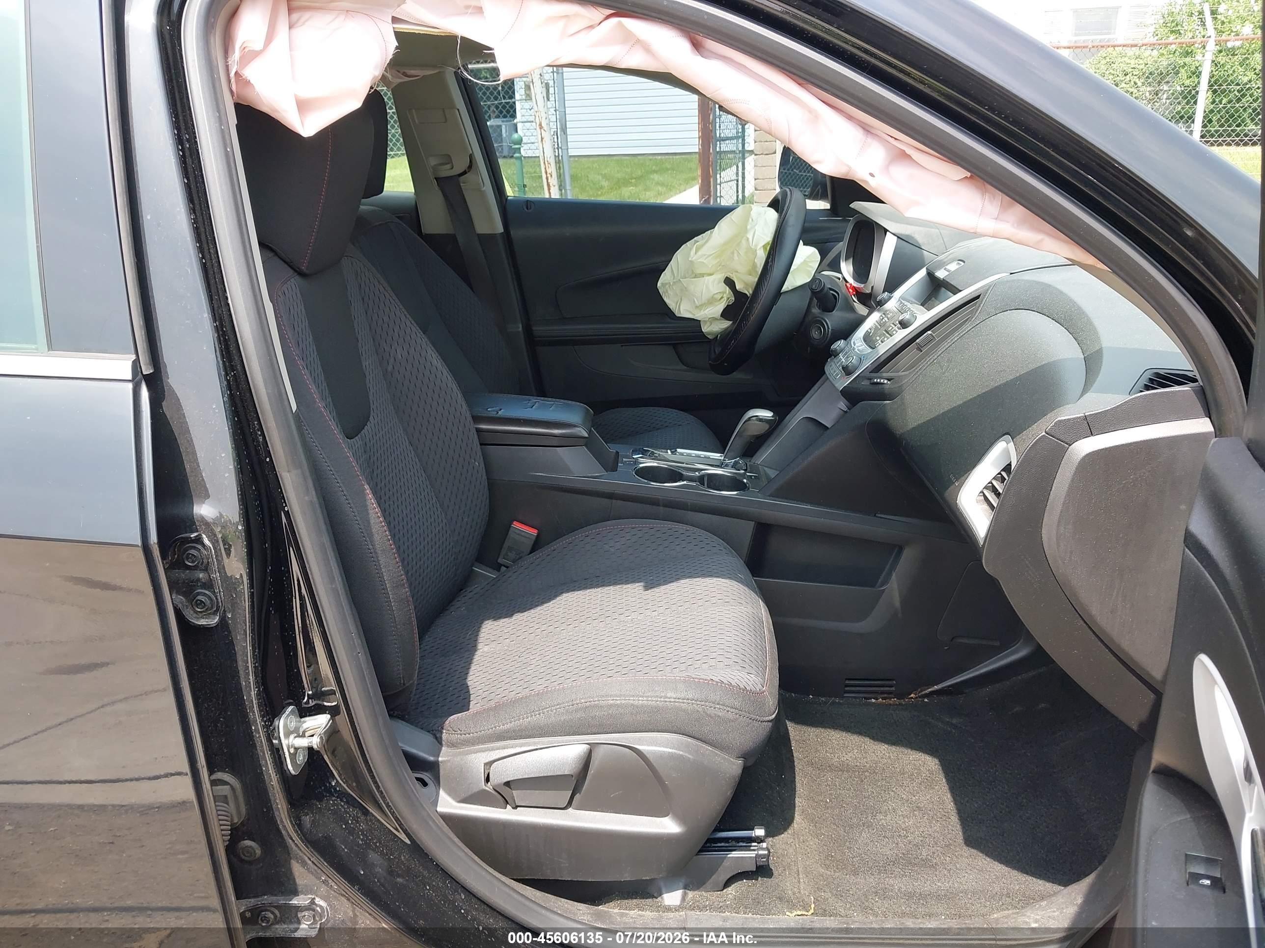 2012 Chevrolet Equinox Ls Black vin: 2GNALBEK9C6336993