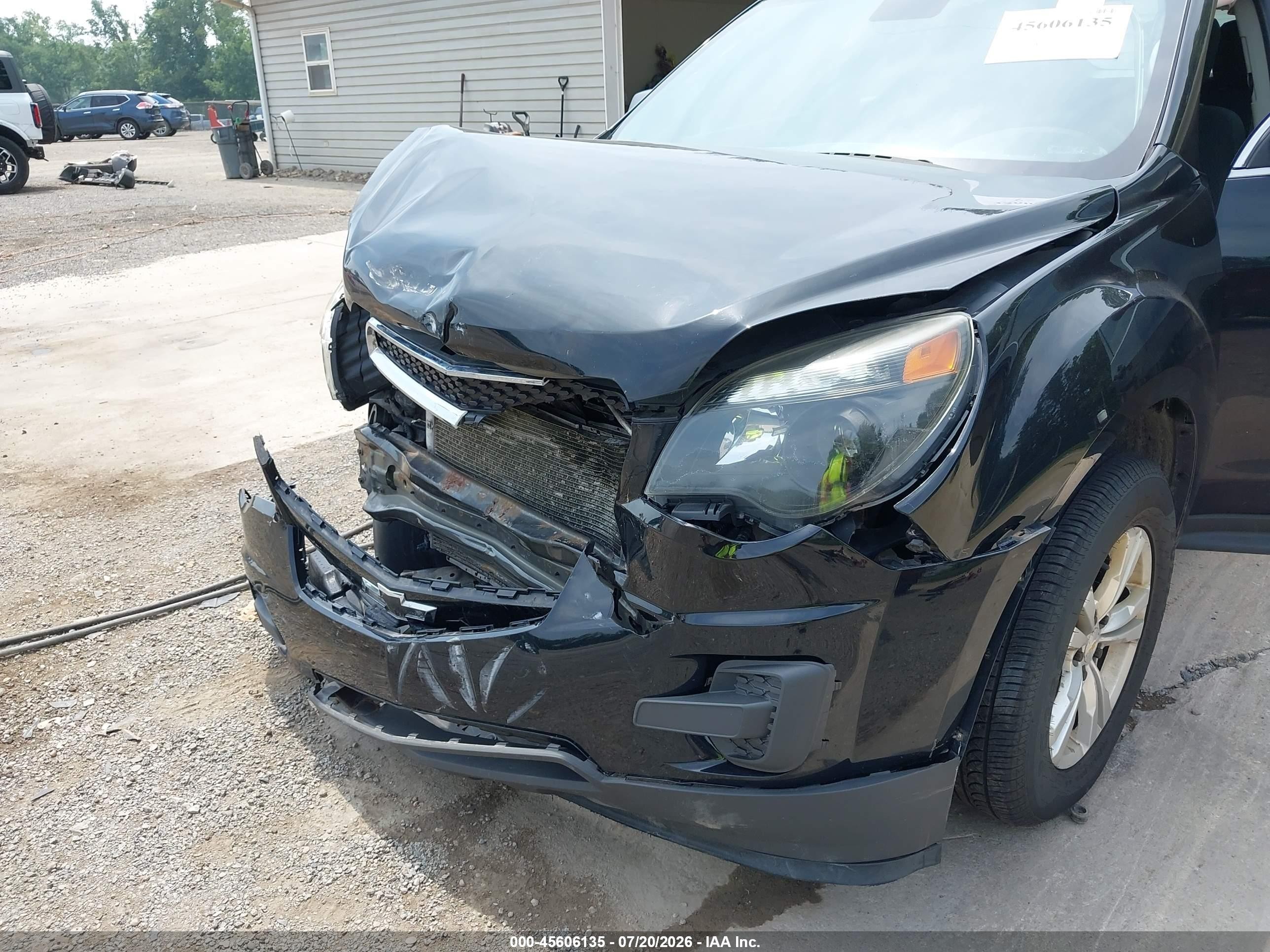 2012 Chevrolet Equinox Ls Black vin: 2GNALBEK9C6336993