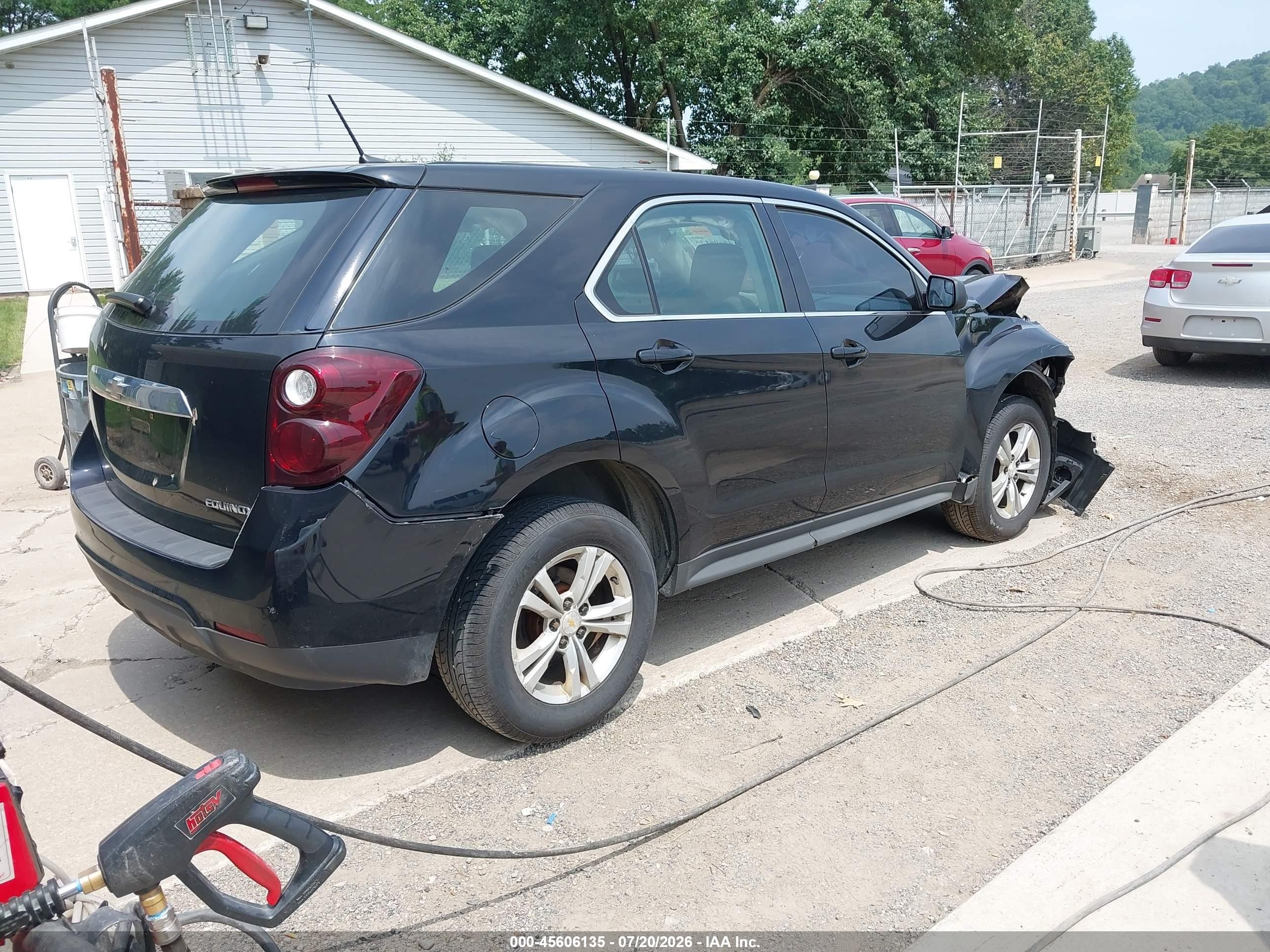 2012 Chevrolet Equinox Ls Black vin: 2GNALBEK9C6336993