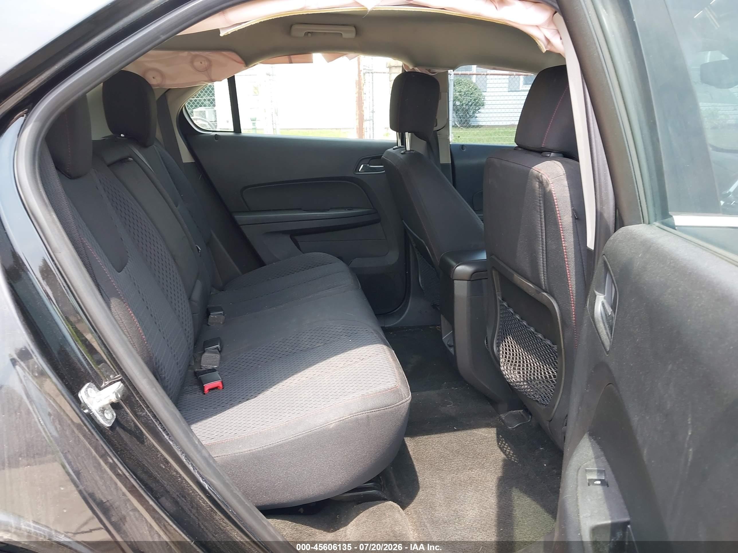2012 Chevrolet Equinox Ls Black vin: 2GNALBEK9C6336993
