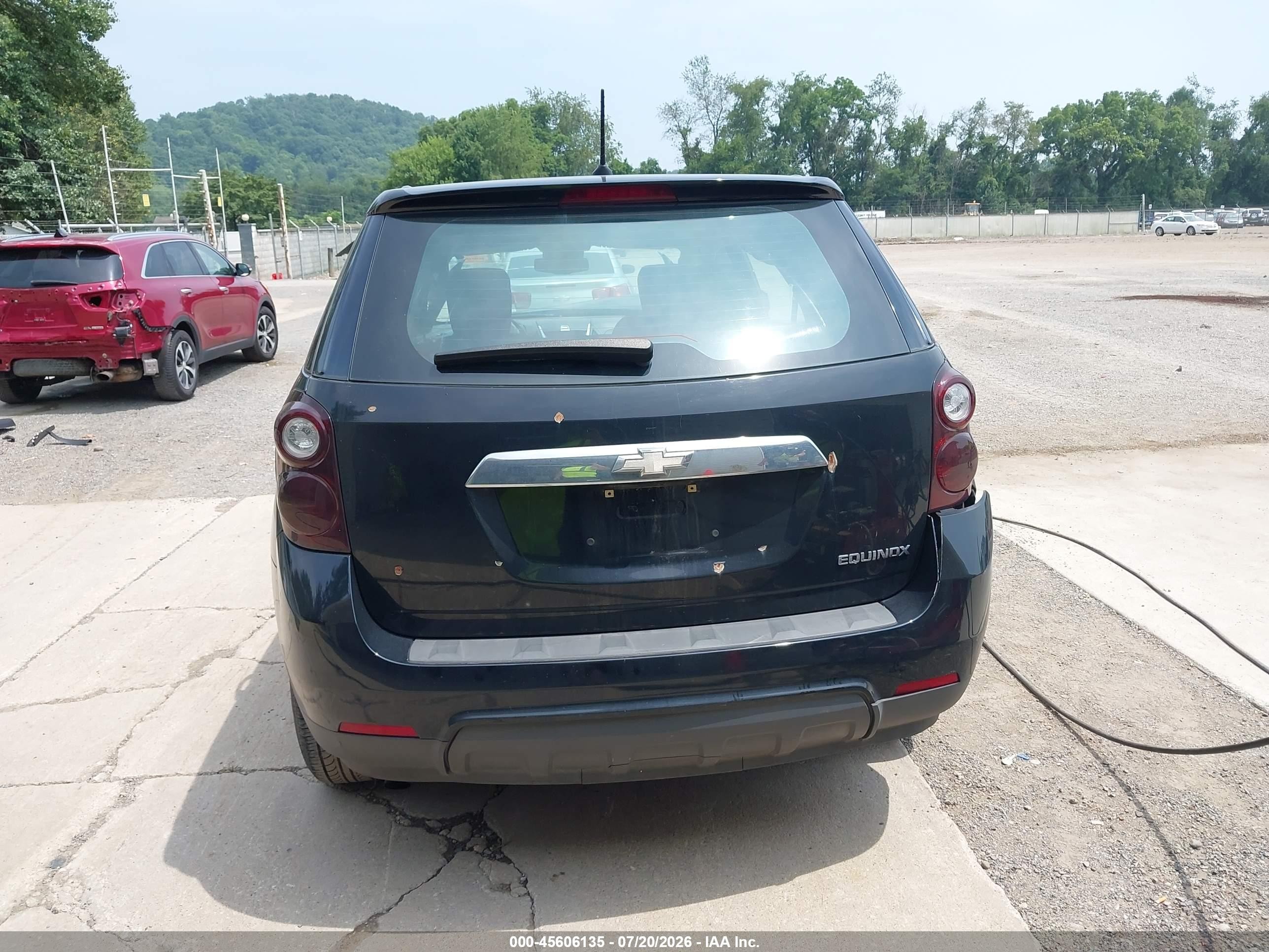 2012 Chevrolet Equinox Ls Black vin: 2GNALBEK9C6336993