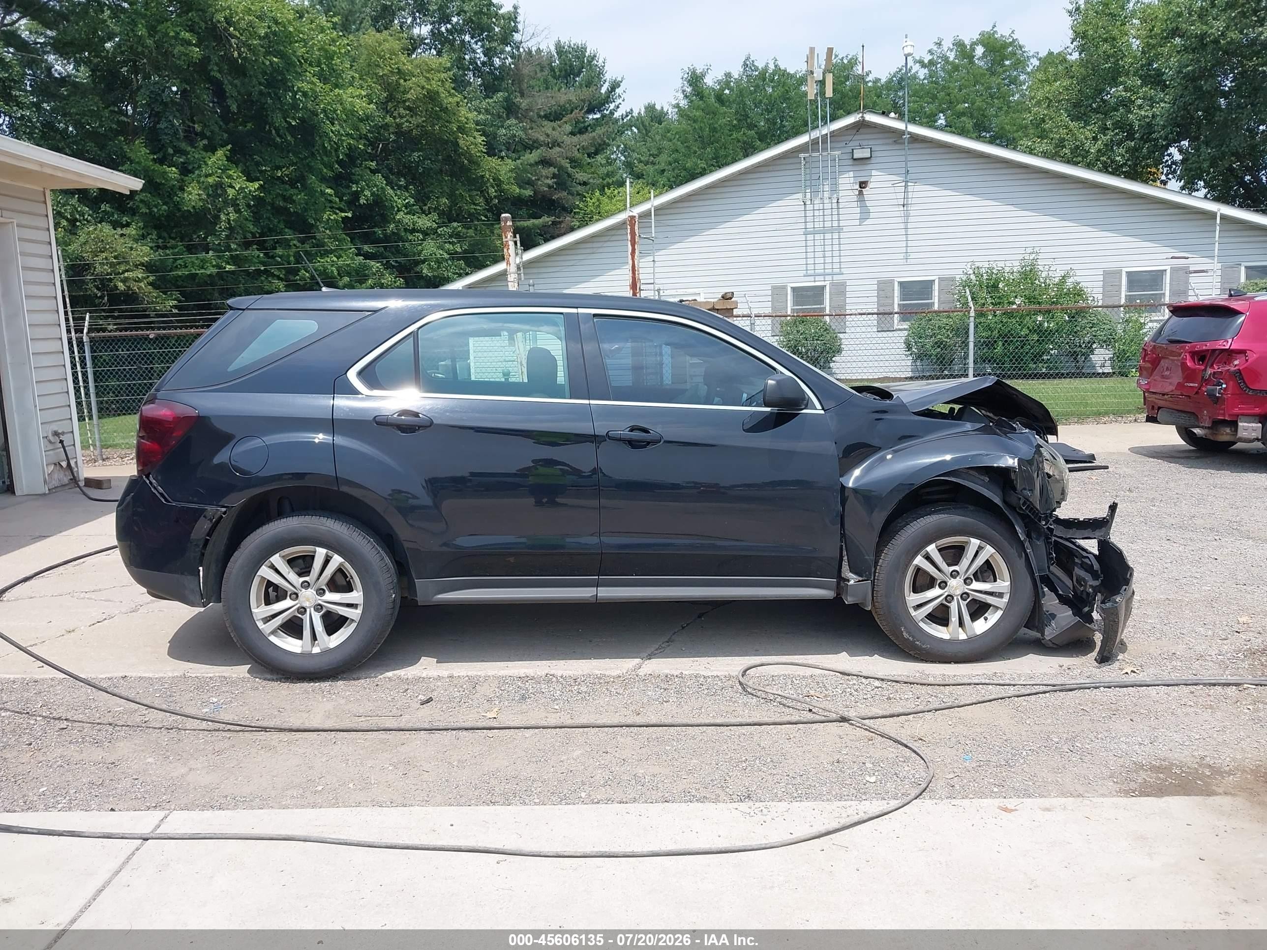 2012 Chevrolet Equinox Ls Black vin: 2GNALBEK9C6336993