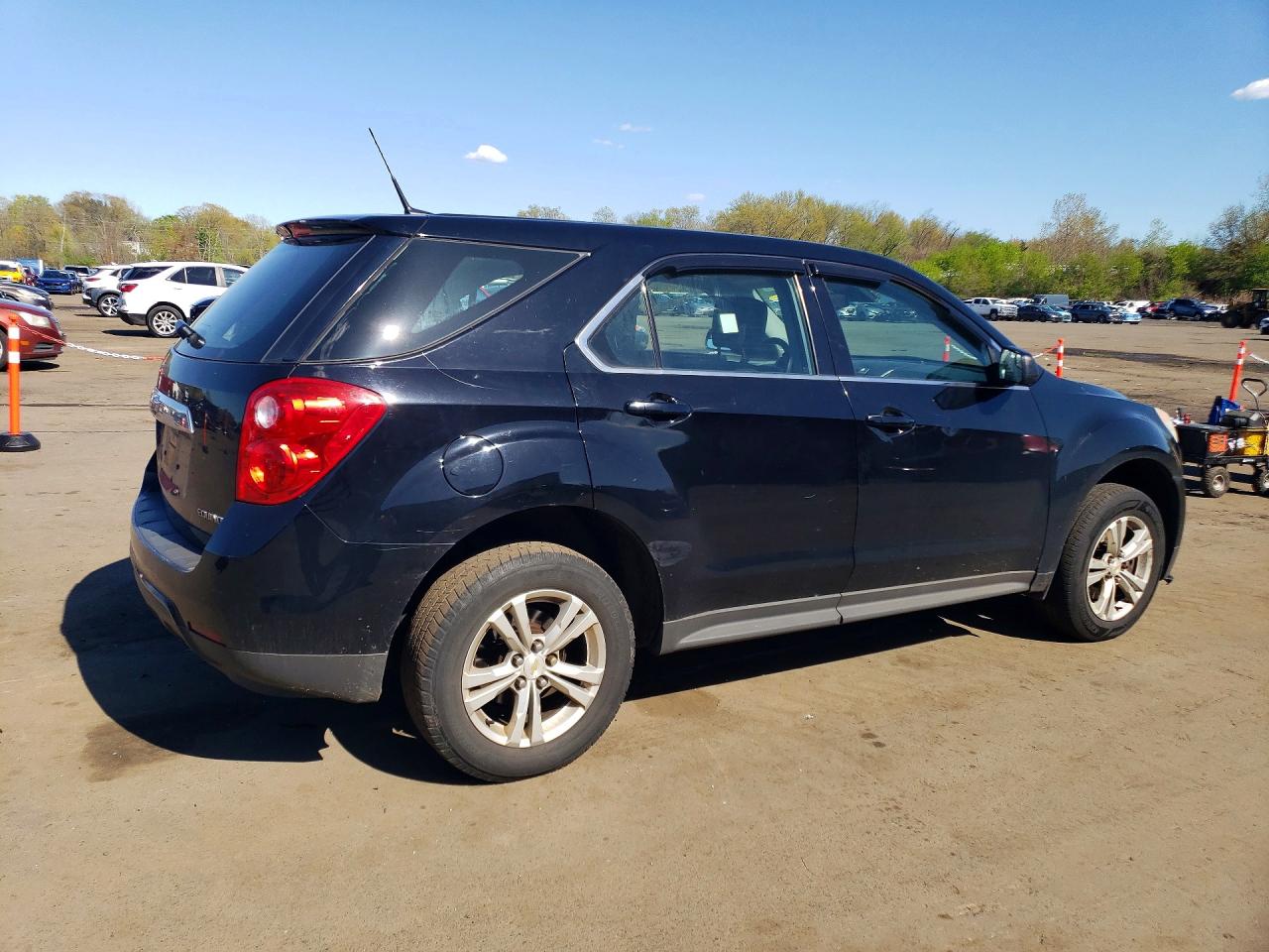2012 Chevrolet Equinox Ls Black vin: 2GNALBEK9C6337660