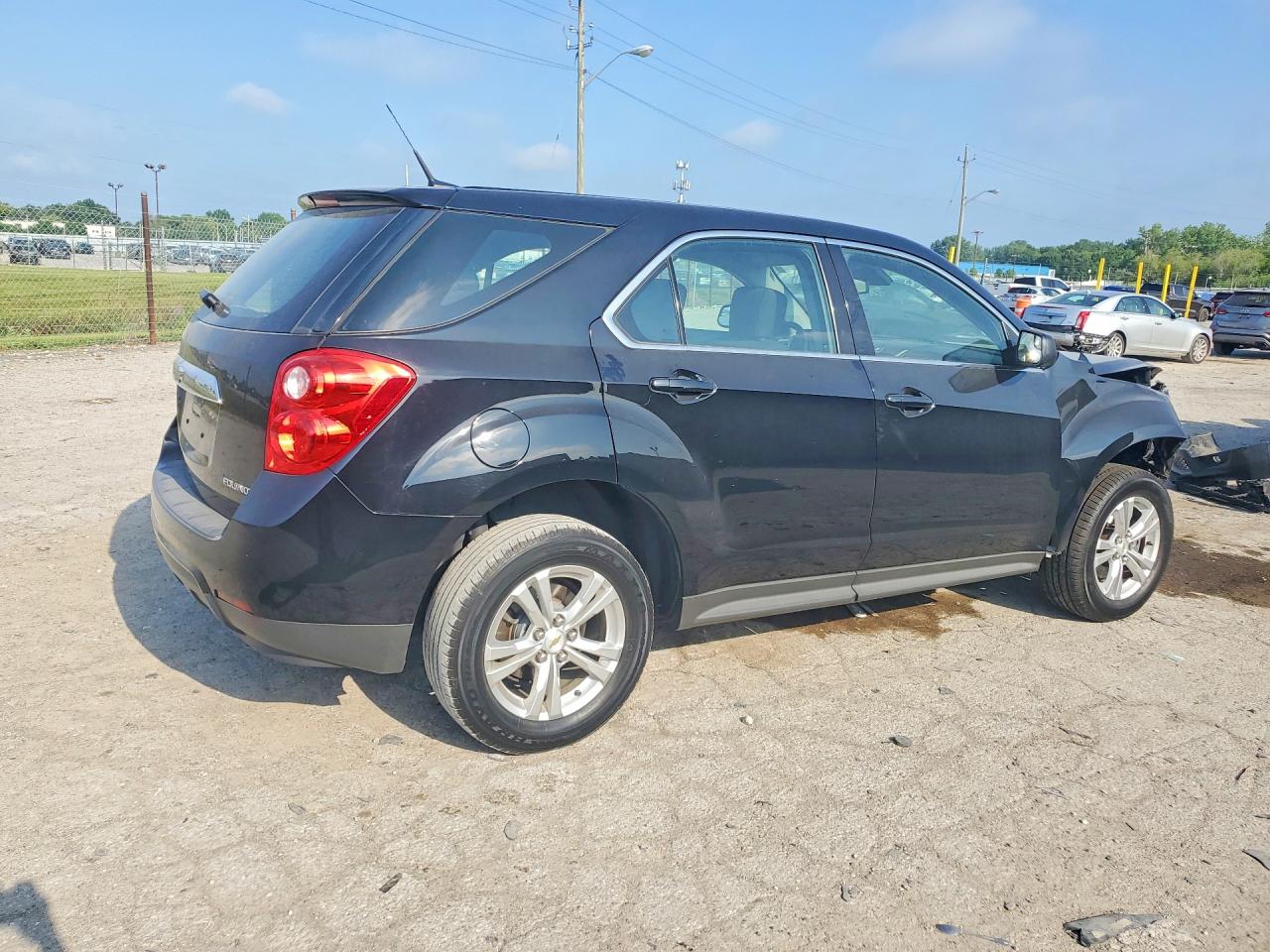 2012 Chevrolet Equinox Ls Black vin: 2GNALBEK9C6361134
