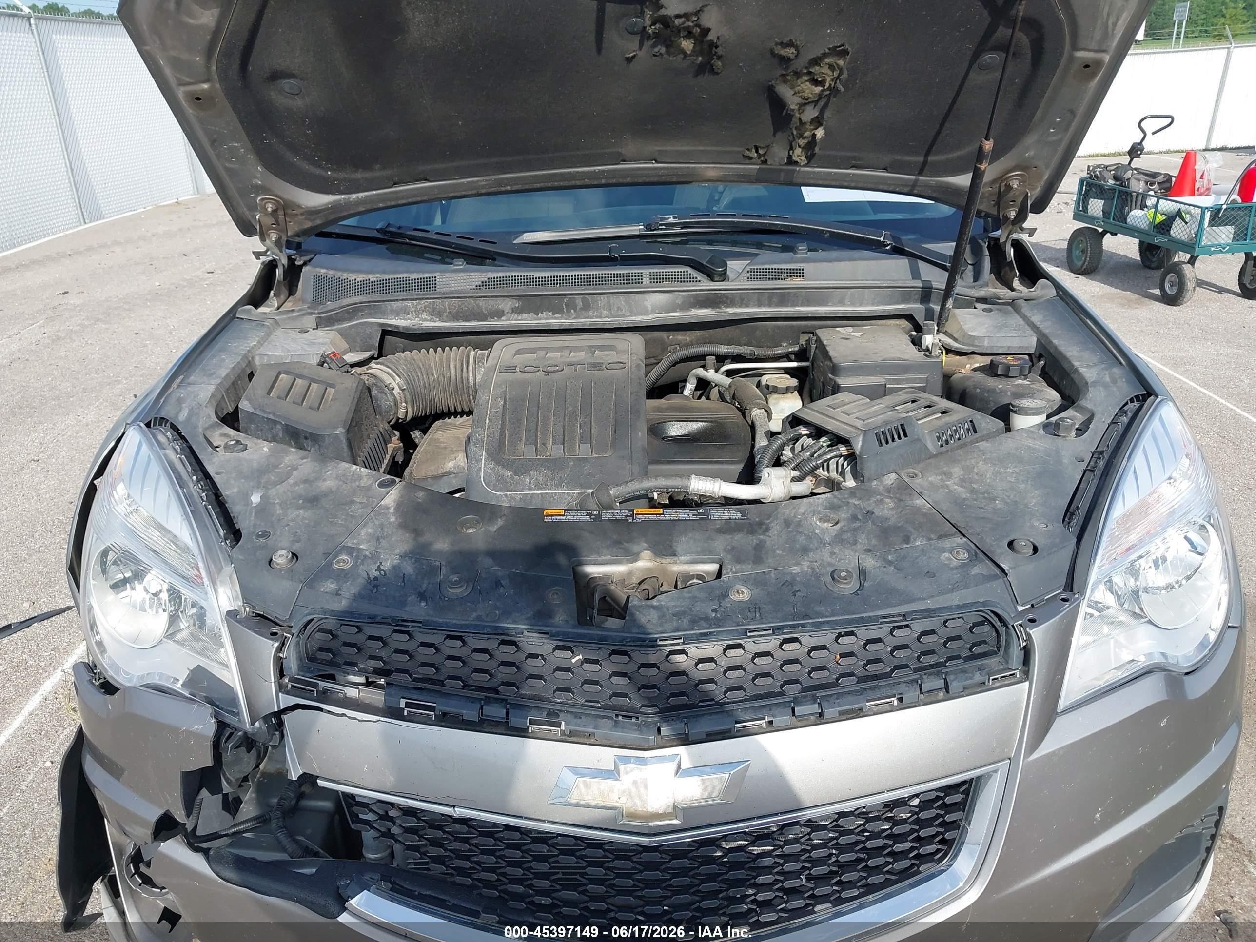 2012 Chevrolet Equinox Ls Gray vin: 2GNALBEK9C6385661
