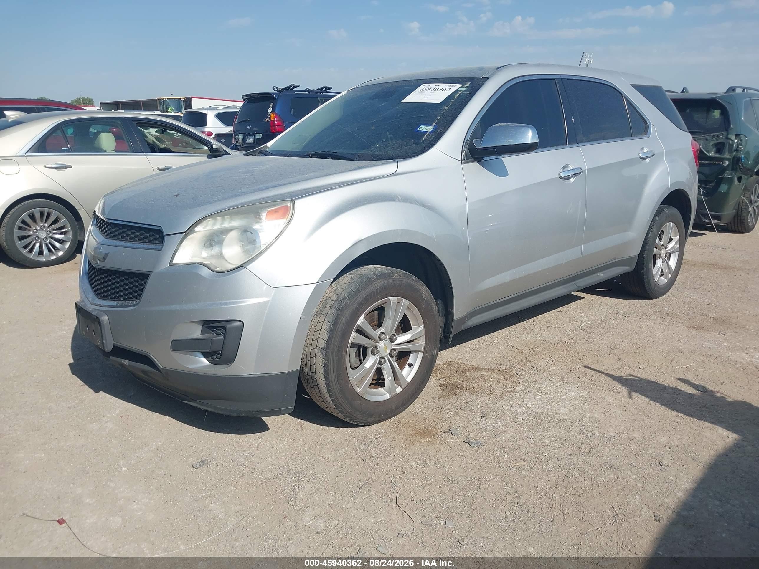 2013 Chevrolet Equinox Ls Gray vin: 2GNALBEK9D1257922