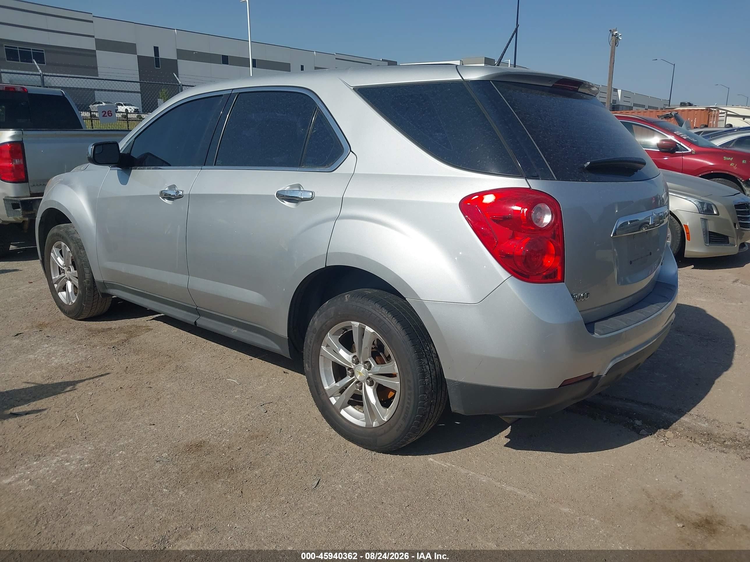 2013 Chevrolet Equinox Ls Gray vin: 2GNALBEK9D1257922