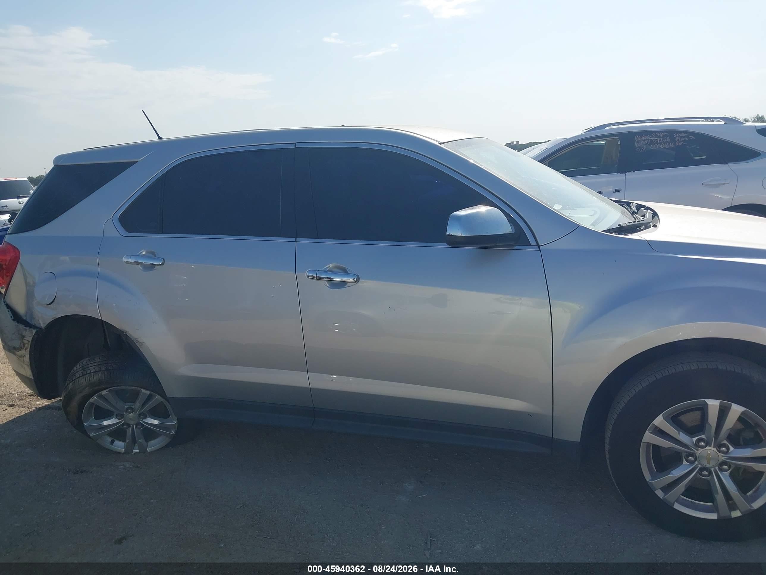 2013 Chevrolet Equinox Ls Gray vin: 2GNALBEK9D1257922