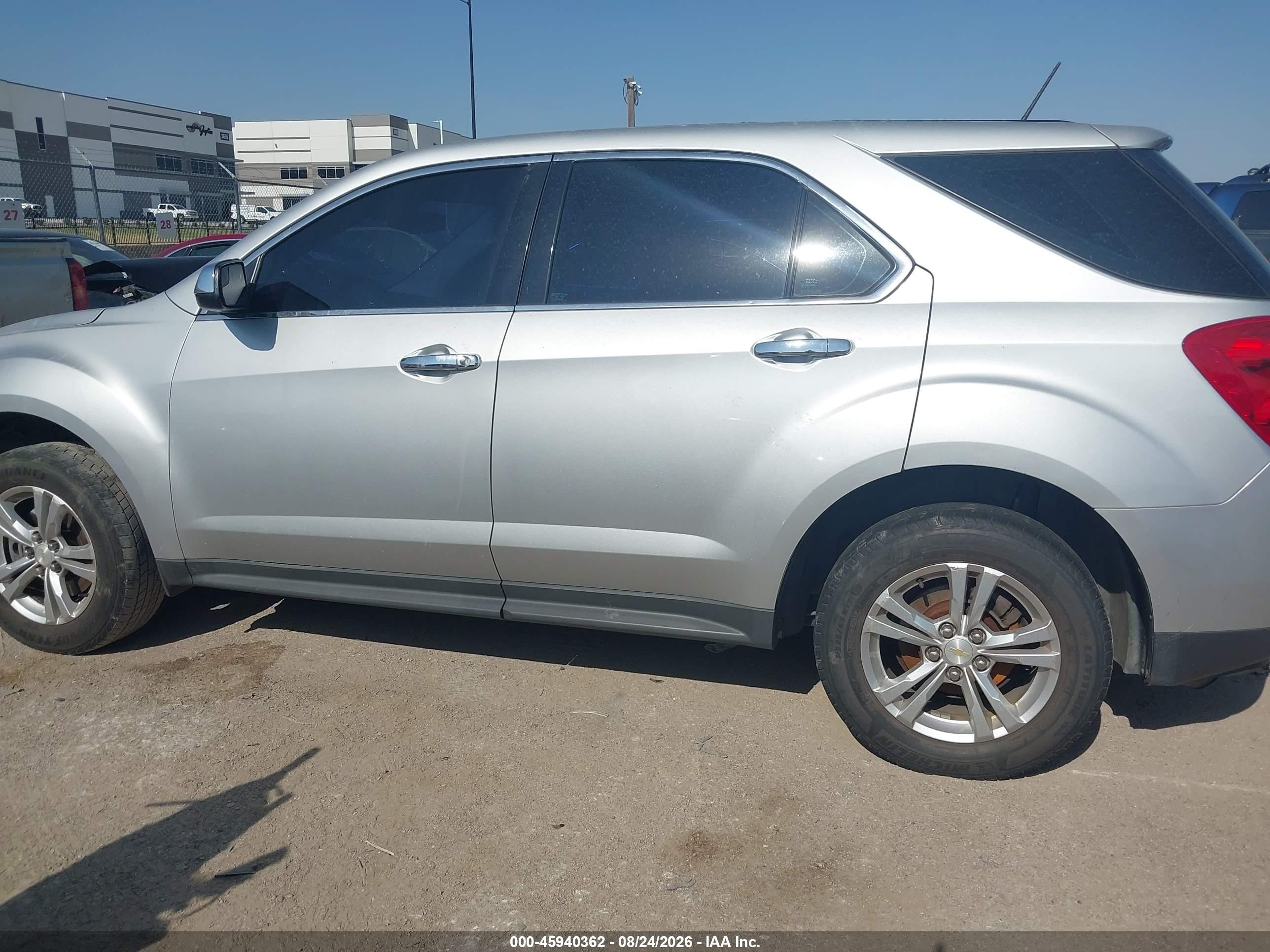 2013 Chevrolet Equinox Ls Gray vin: 2GNALBEK9D1257922