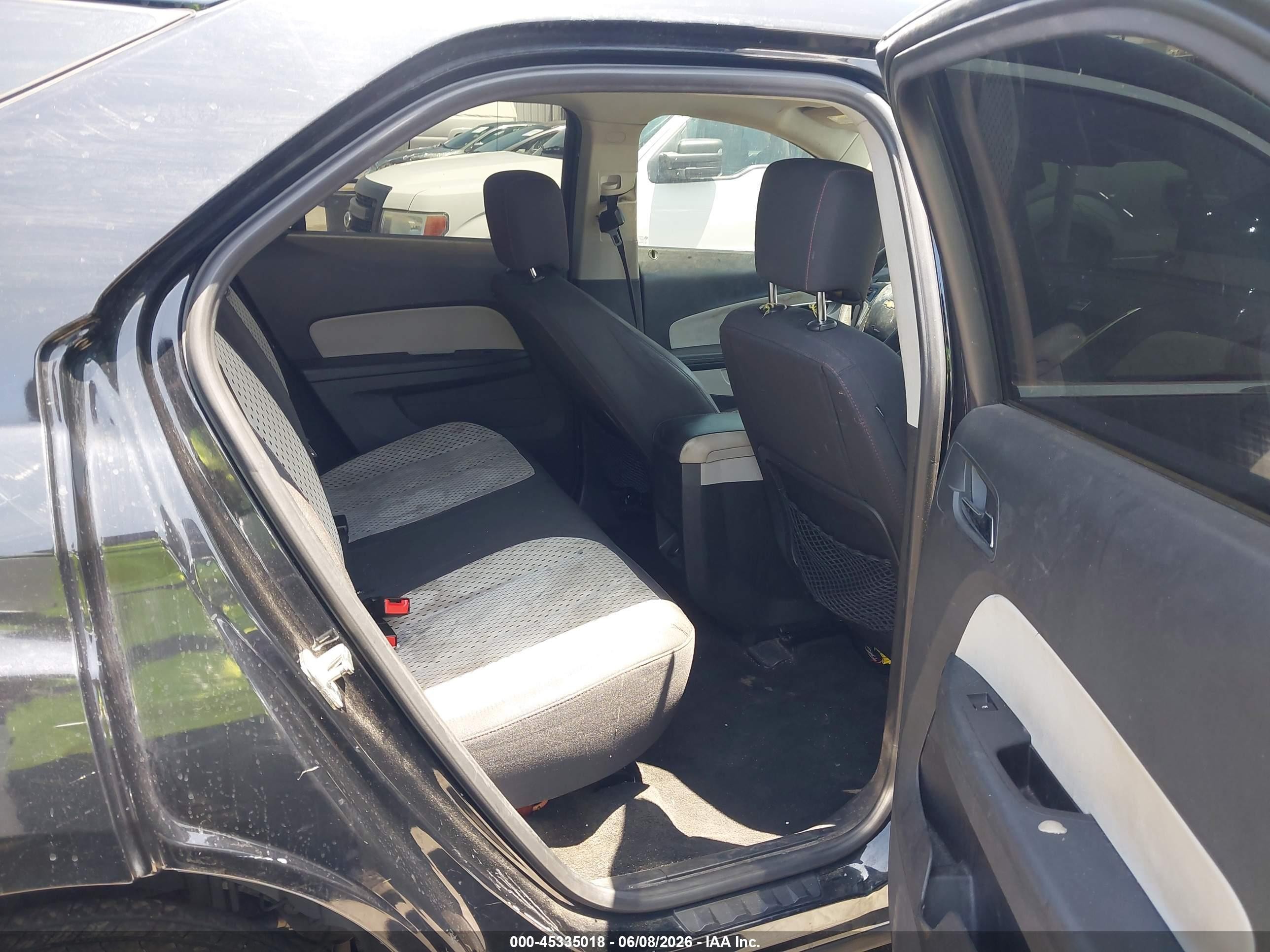 2013 Chevrolet Equinox Ls Black vin: 2GNALBEK9D6104461