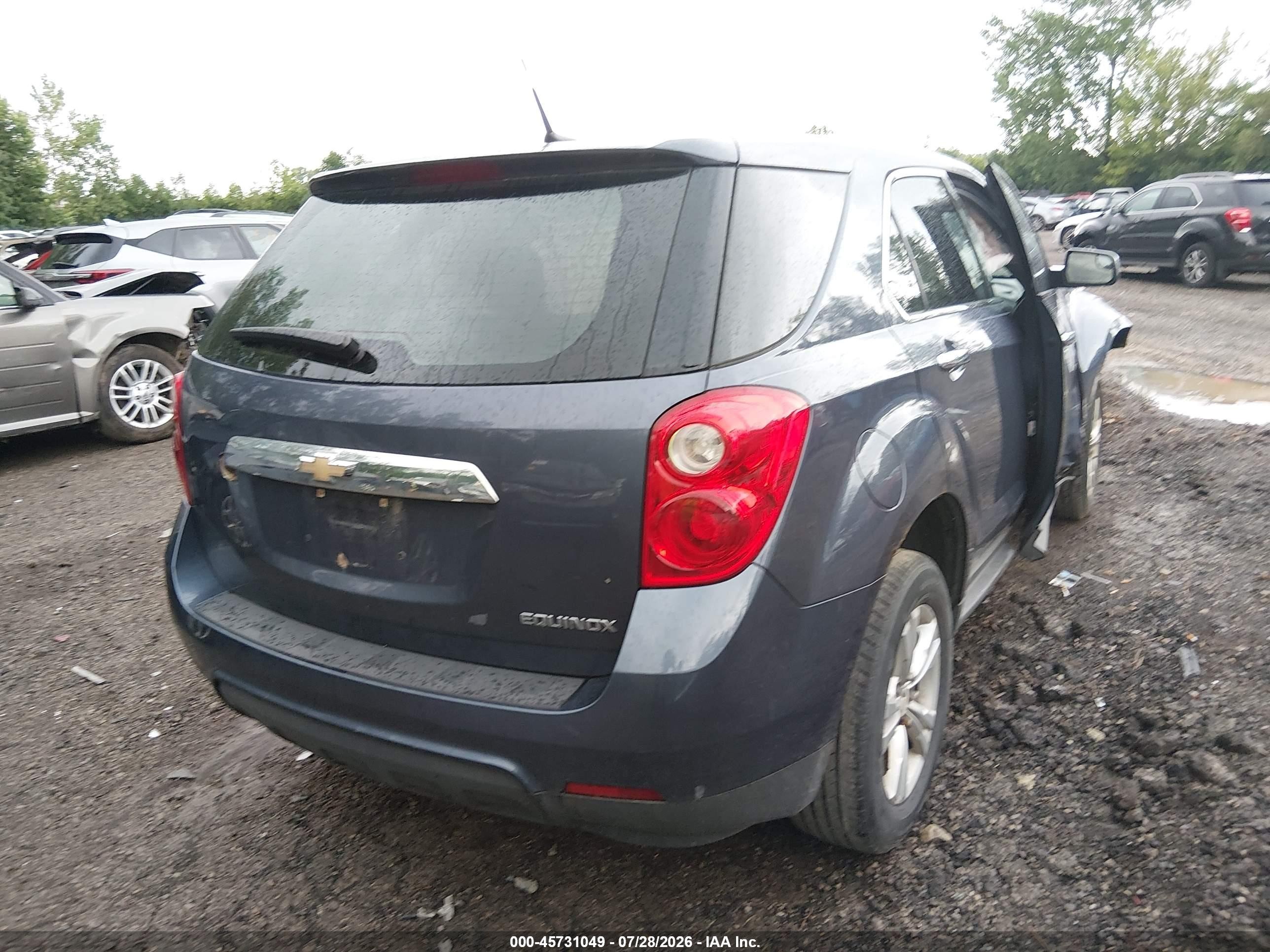 2013 Chevrolet Equinox Ls Blue vin: 2GNALBEK9D6202891
