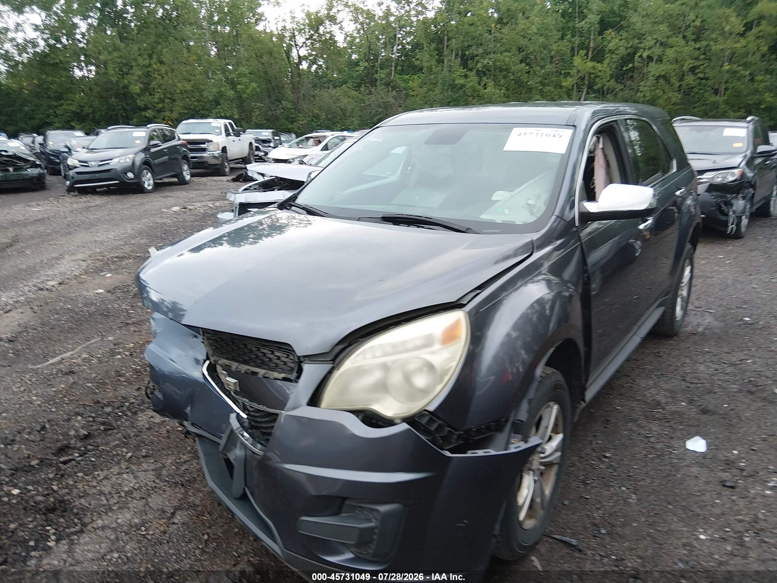 2013 Chevrolet Equinox Ls Blue vin: 2GNALBEK9D6202891