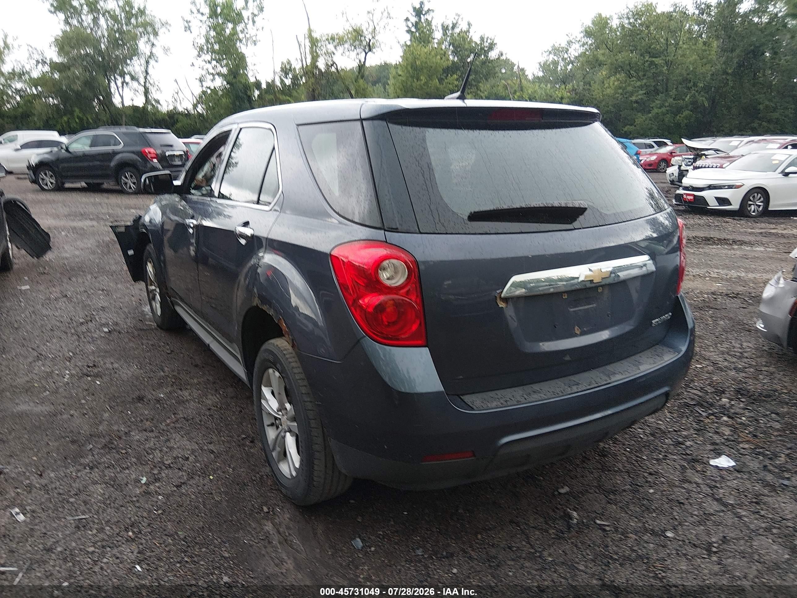 2013 Chevrolet Equinox Ls Blue vin: 2GNALBEK9D6202891