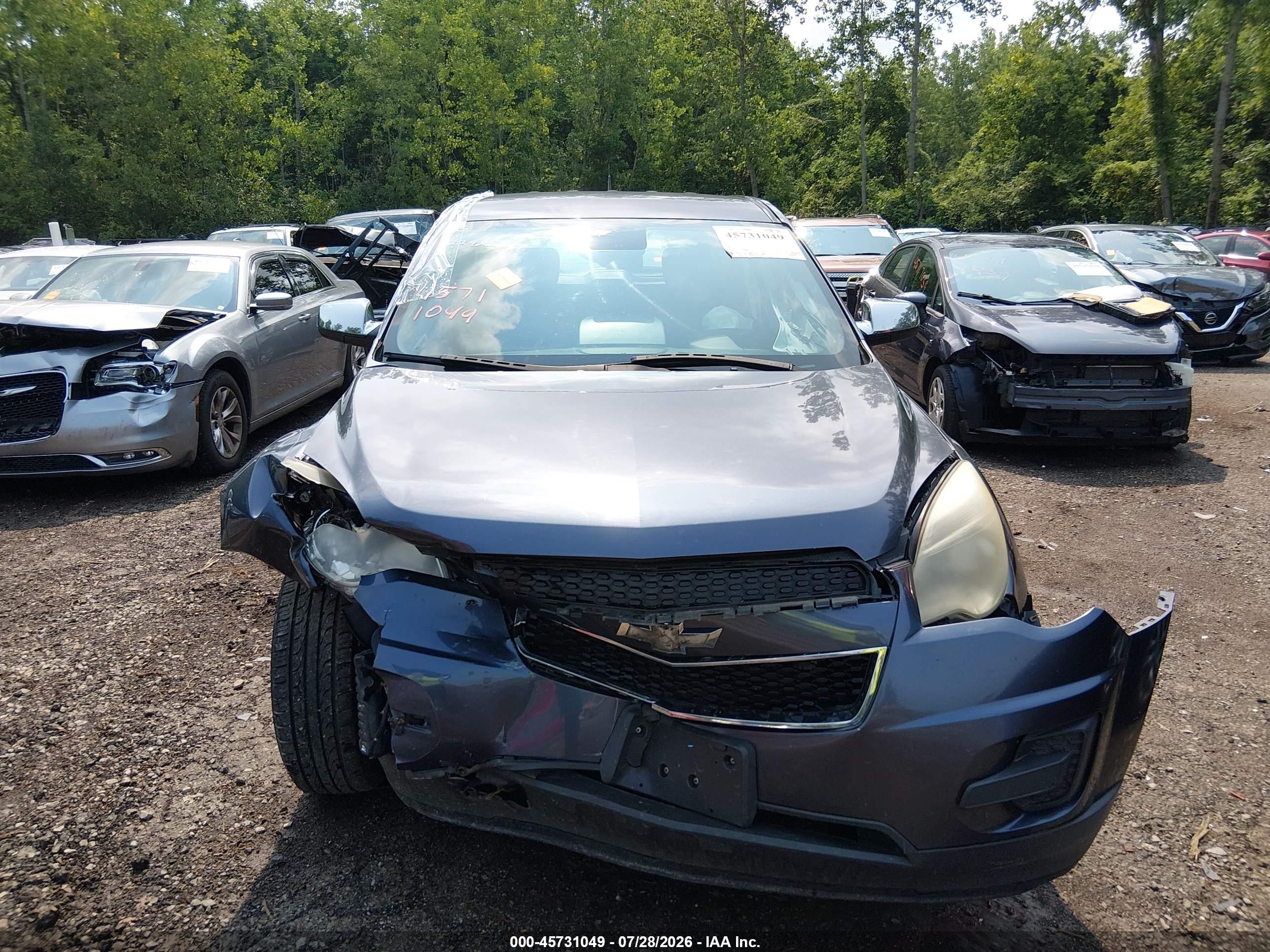 2013 Chevrolet Equinox Ls Blue vin: 2GNALBEK9D6202891