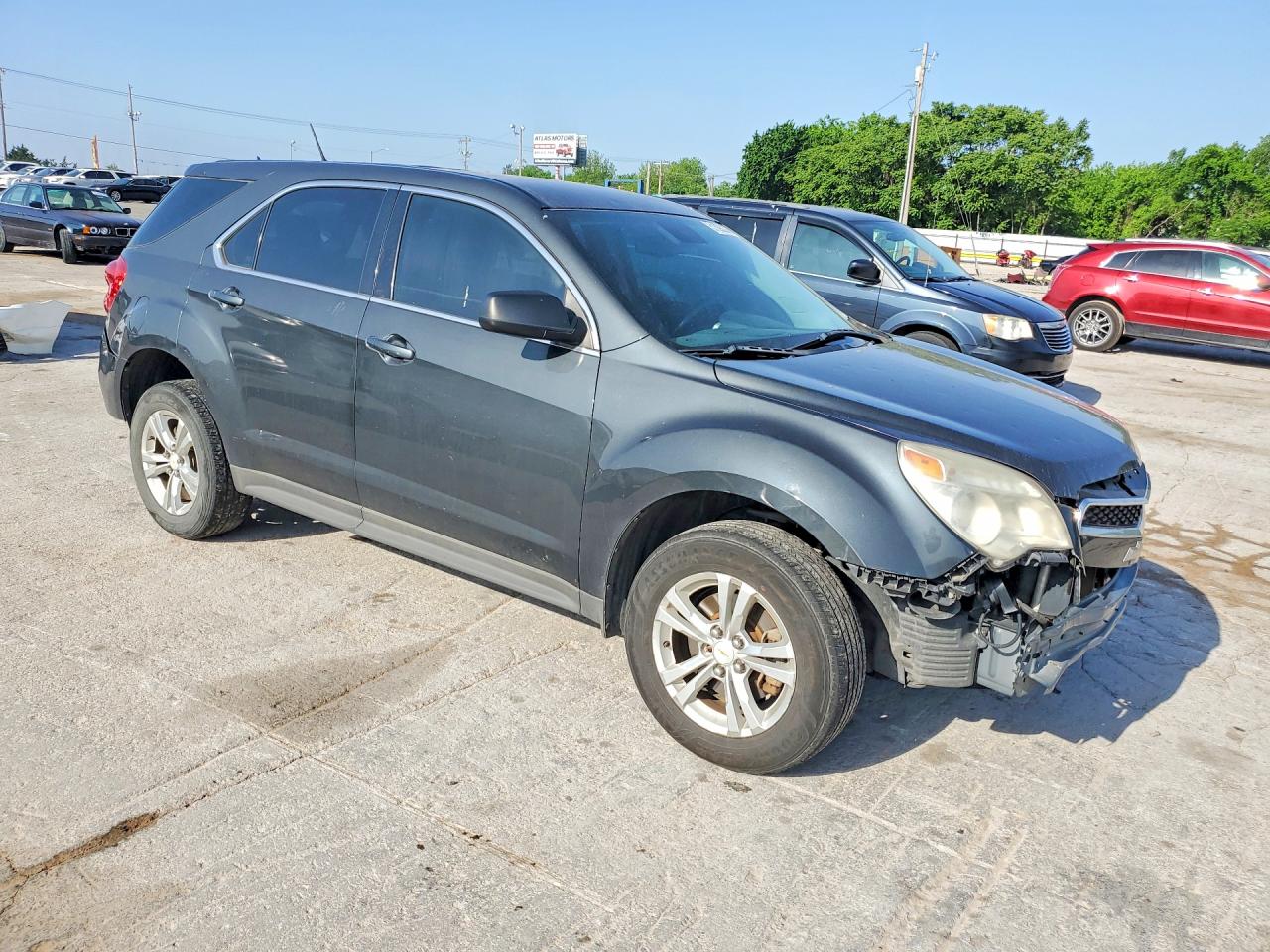 2013 Chevrolet Equinox Ls Black vin: 2GNALBEK9D6276392