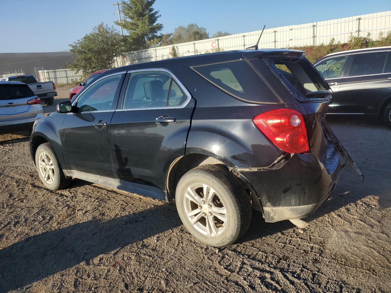 2013 Chevrolet Equinox Ls Black vin: 2GNALBEK9D6313232