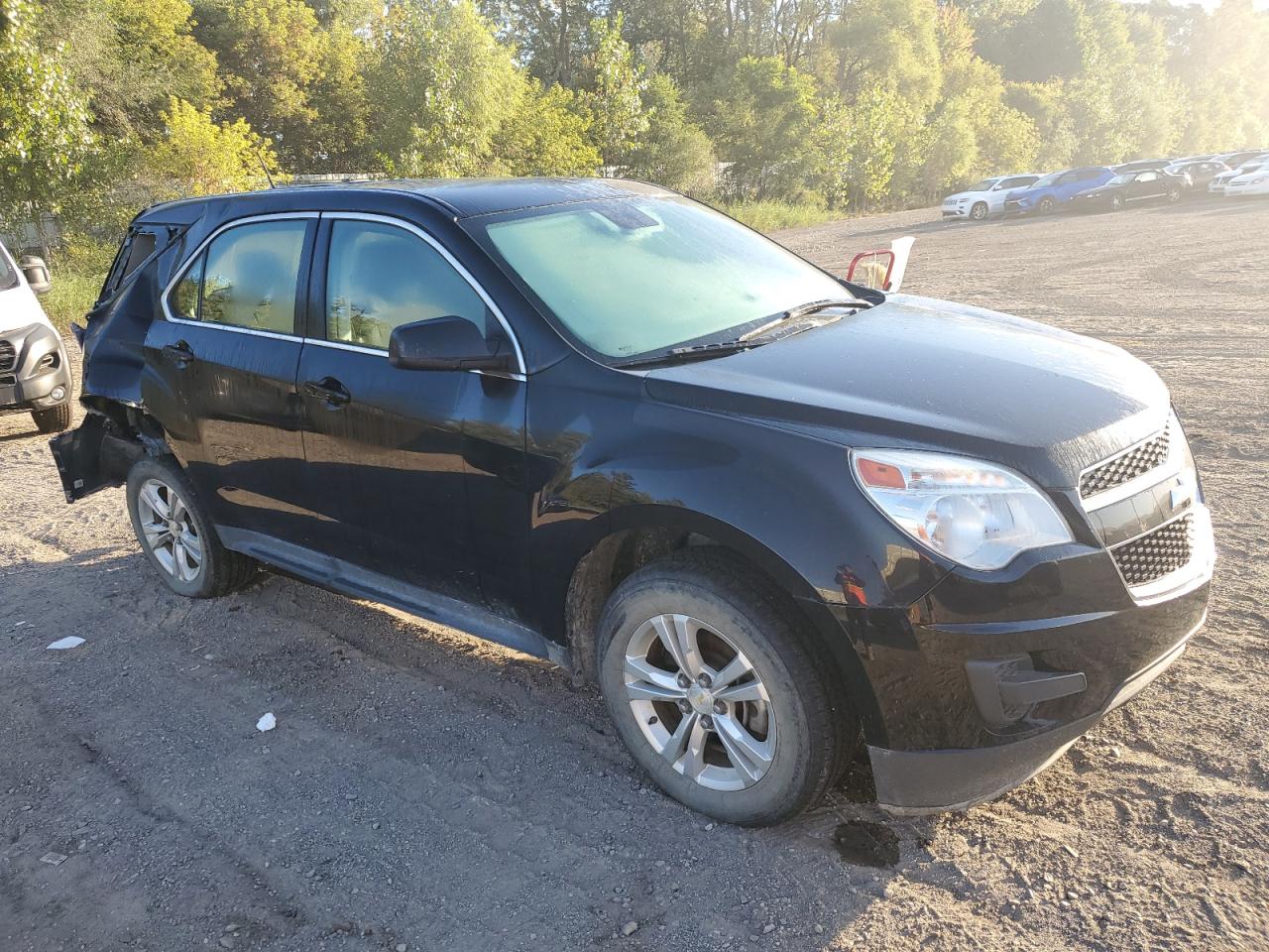 2013 Chevrolet Equinox Ls Black vin: 2GNALBEK9D6313232