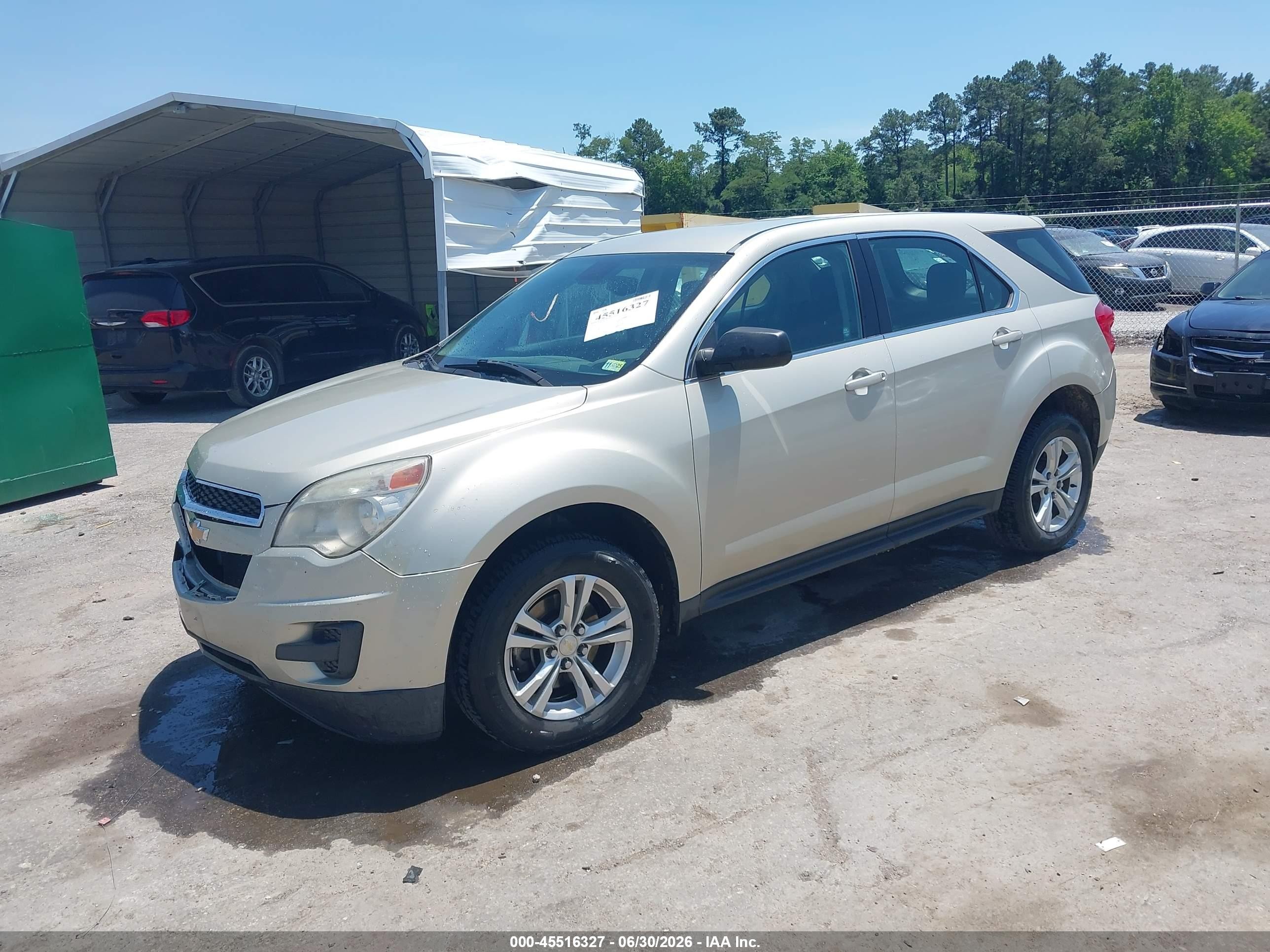 2013 Chevrolet Equinox Ls Золотой vin: 2GNALBEK9D6383829