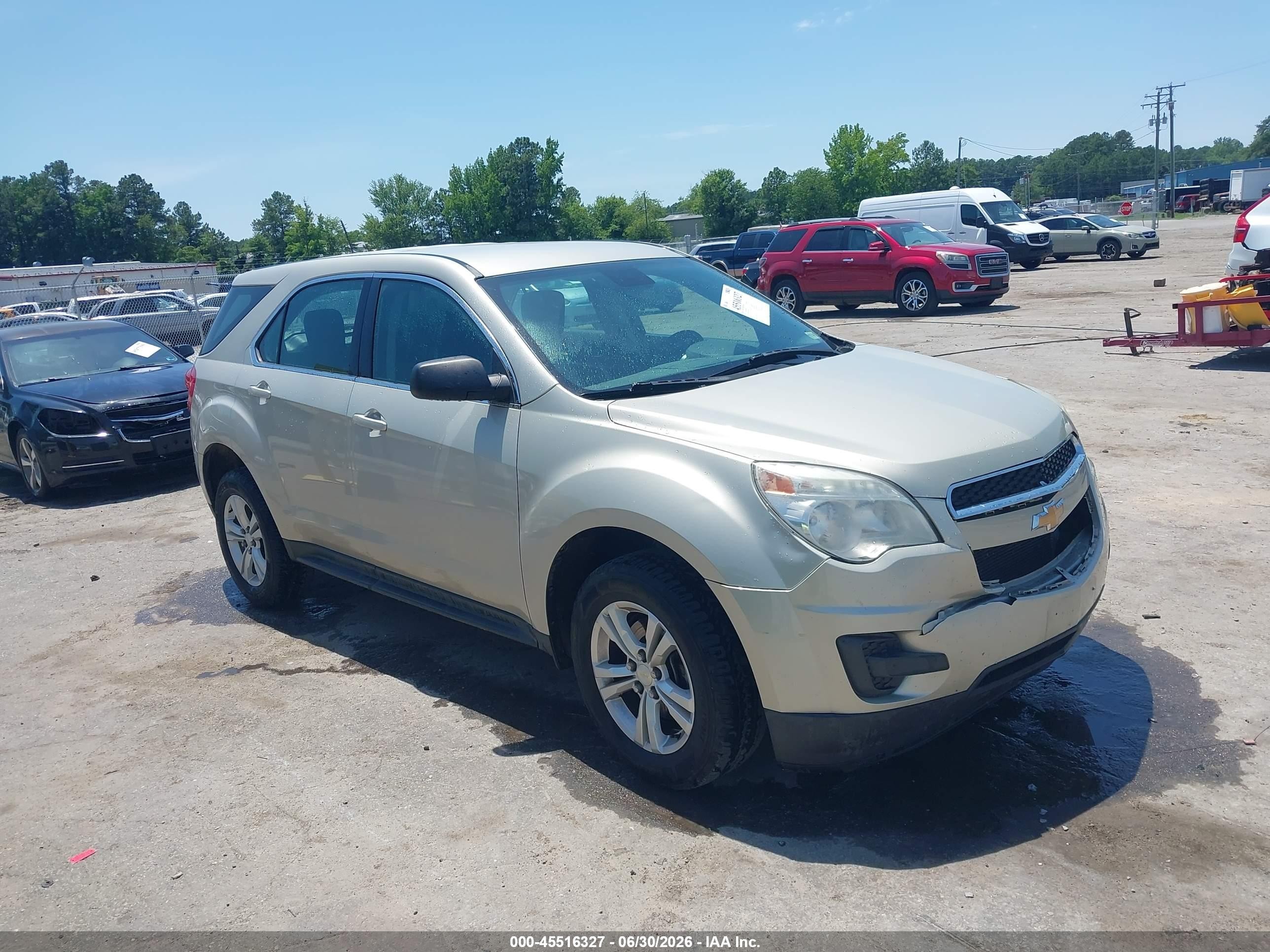 2013 Chevrolet Equinox Ls Золотой vin: 2GNALBEK9D6383829