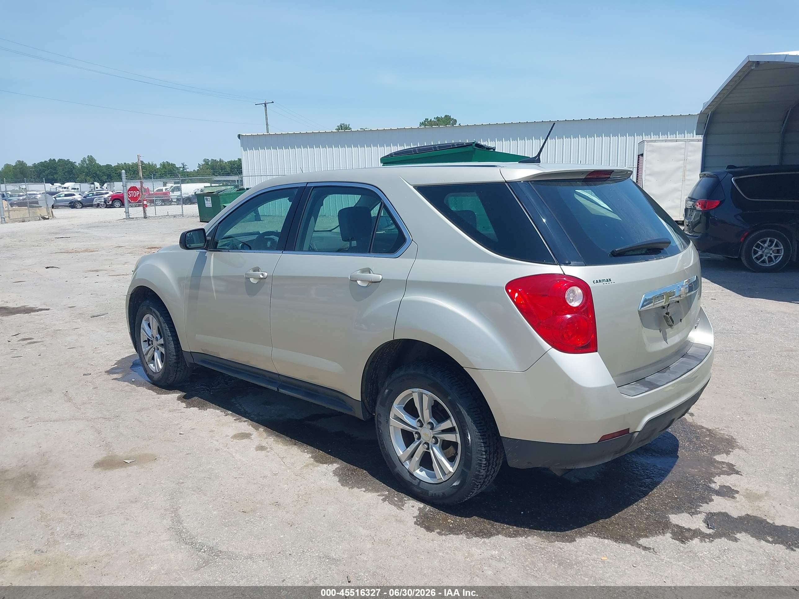 2013 Chevrolet Equinox Ls Золотой vin: 2GNALBEK9D6383829