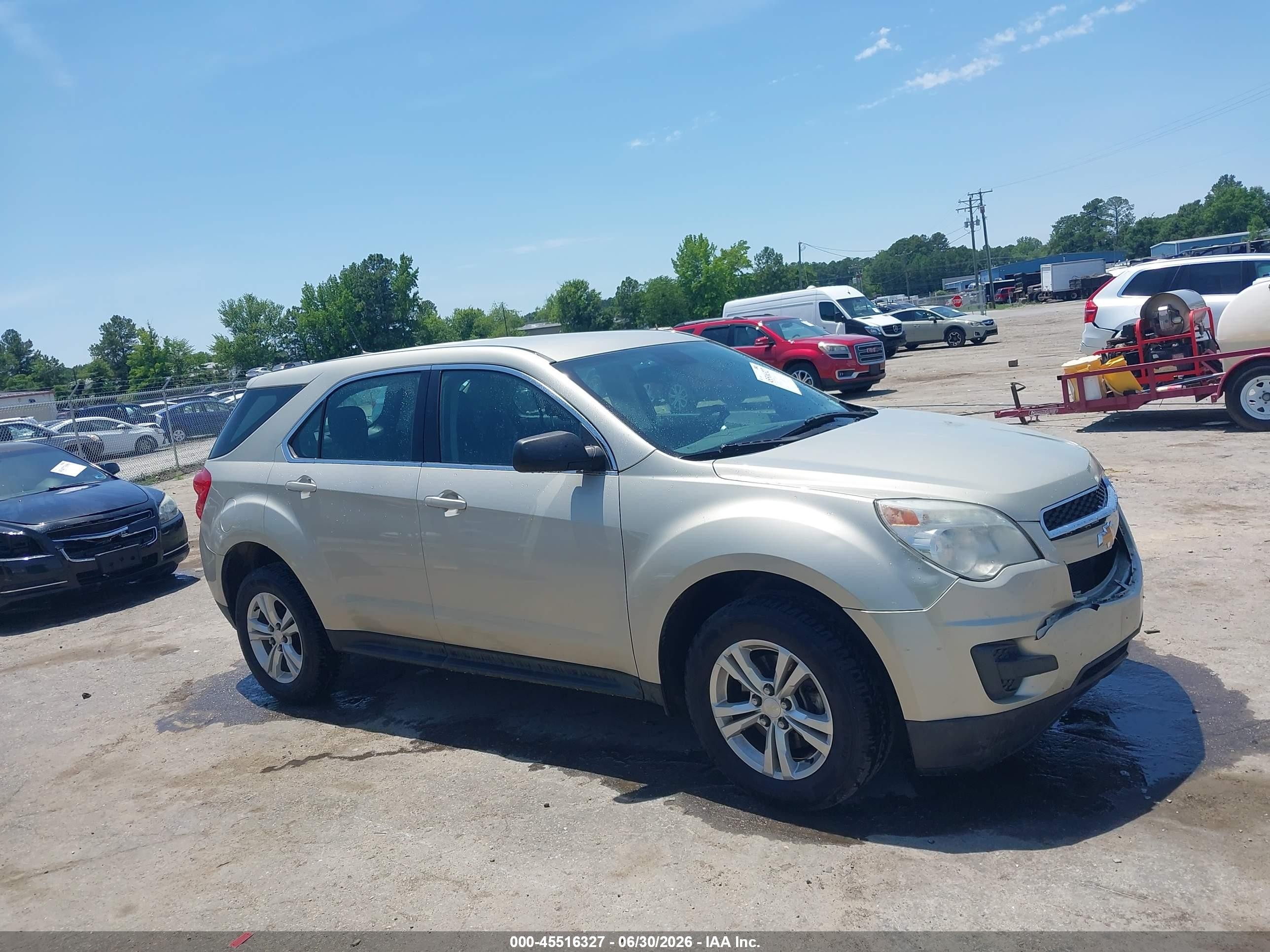 2013 Chevrolet Equinox Ls Золотой vin: 2GNALBEK9D6383829