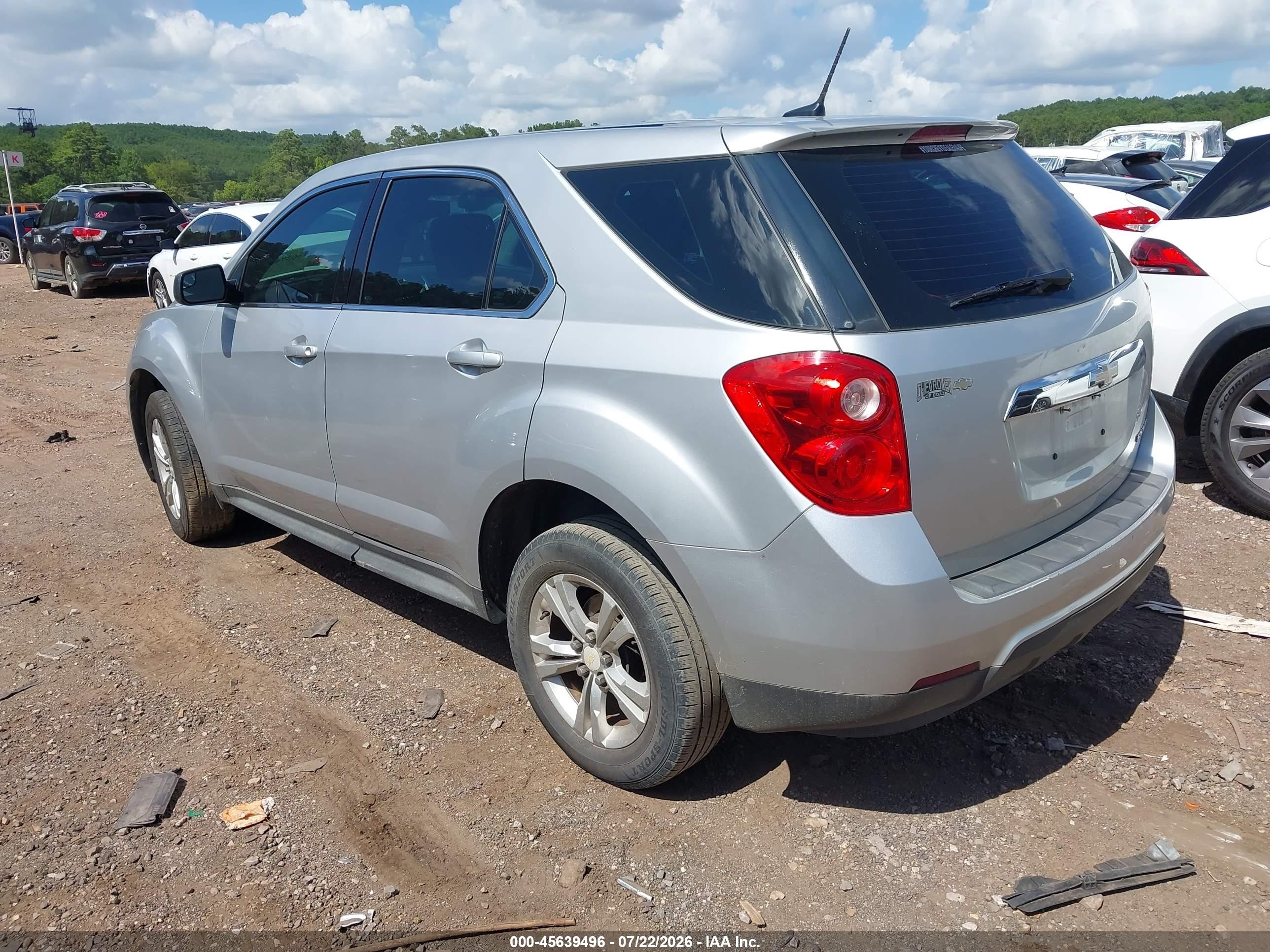 2013 Chevrolet Equinox Ls Silver vin: 2GNALBEK9D6433001