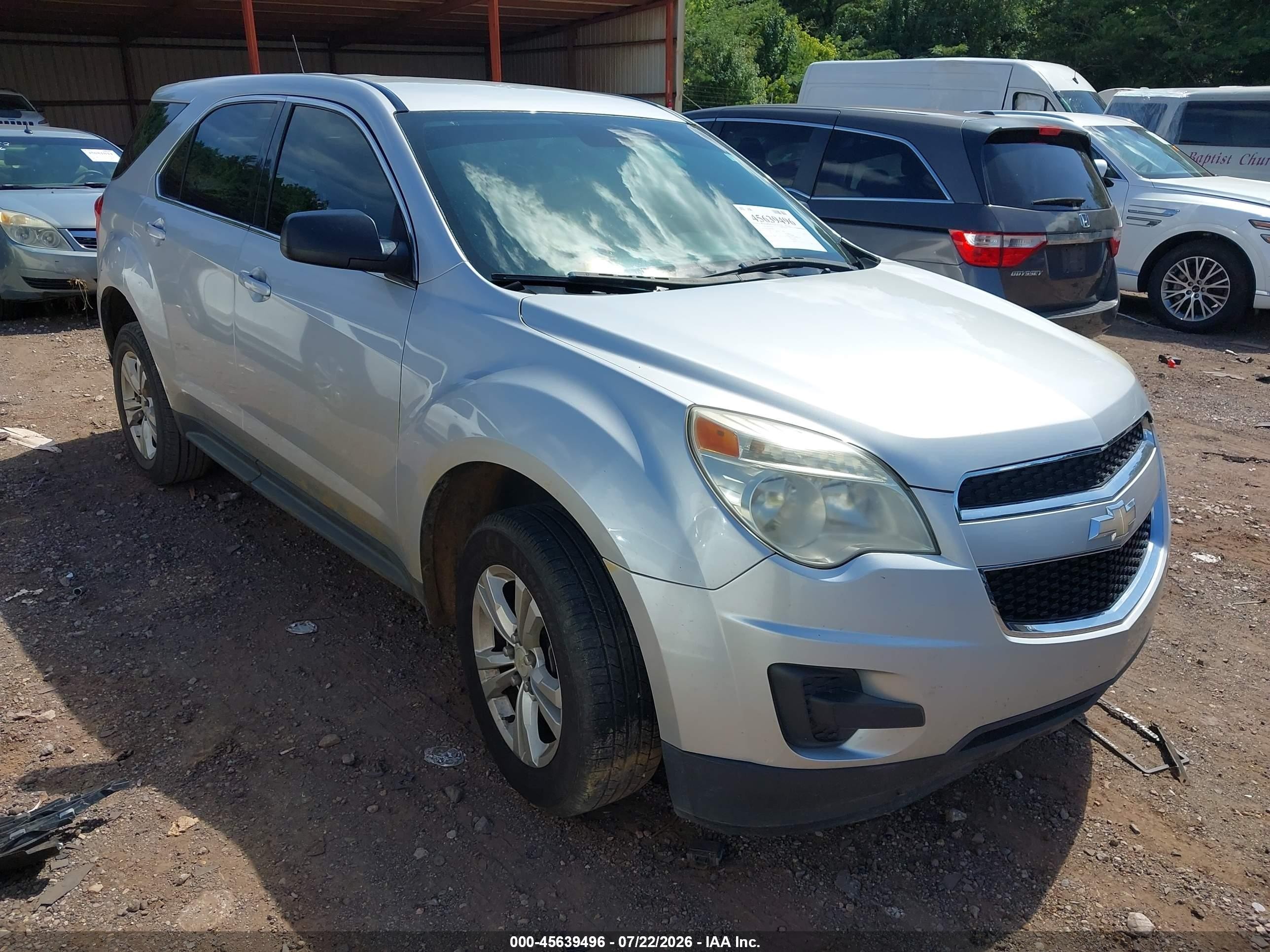 2013 Chevrolet Equinox Ls Silver vin: 2GNALBEK9D6433001