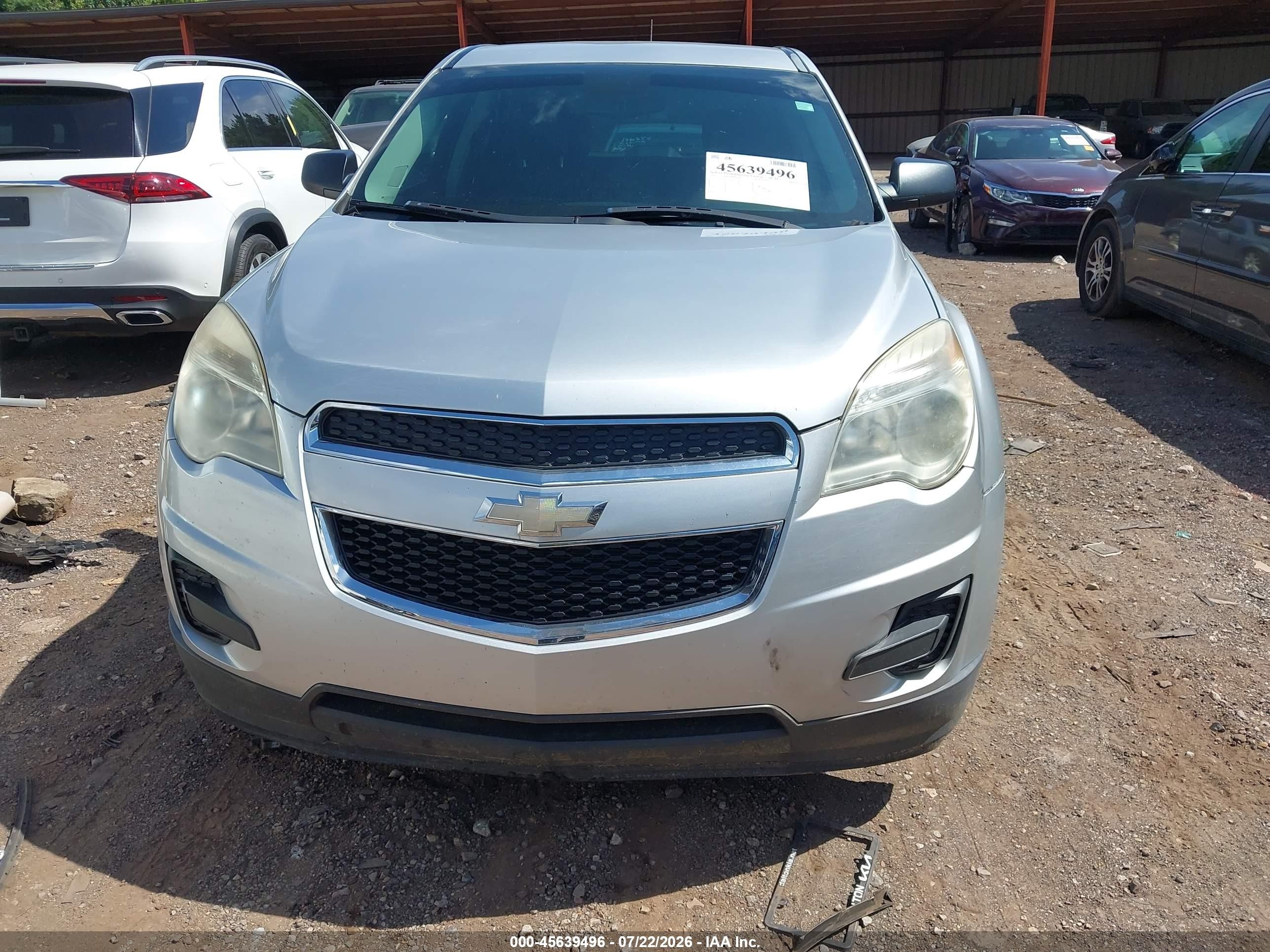 2013 Chevrolet Equinox Ls Silver vin: 2GNALBEK9D6433001