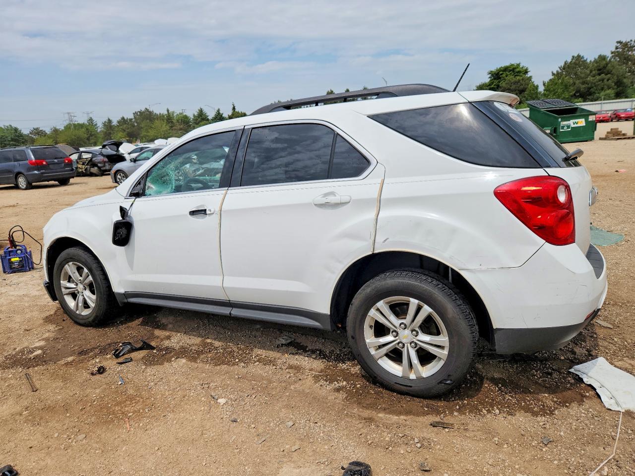 2014 Chevrolet Equinox Lt White vin: 2GNALBEK9E6100203