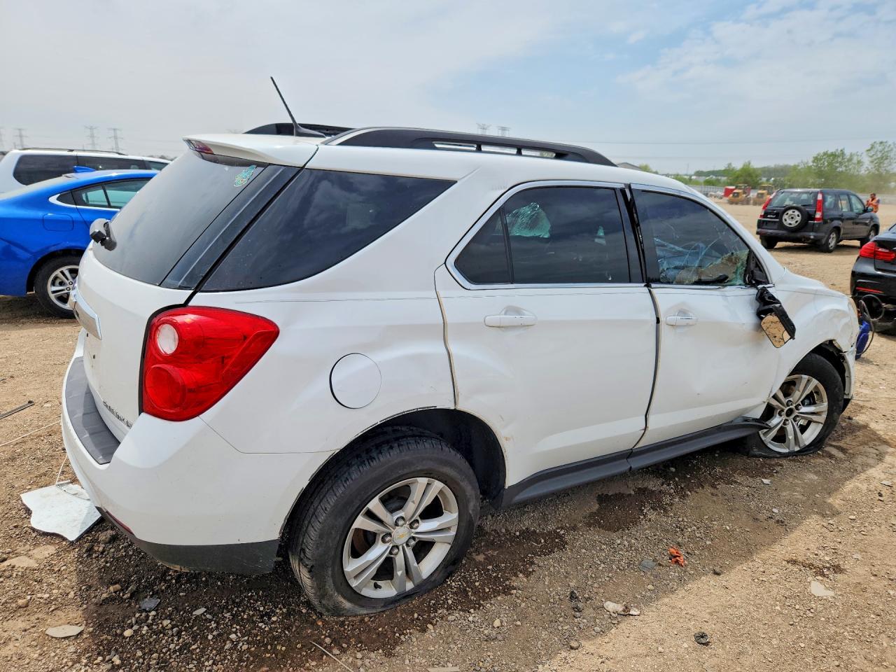 2014 Chevrolet Equinox Lt White vin: 2GNALBEK9E6100203