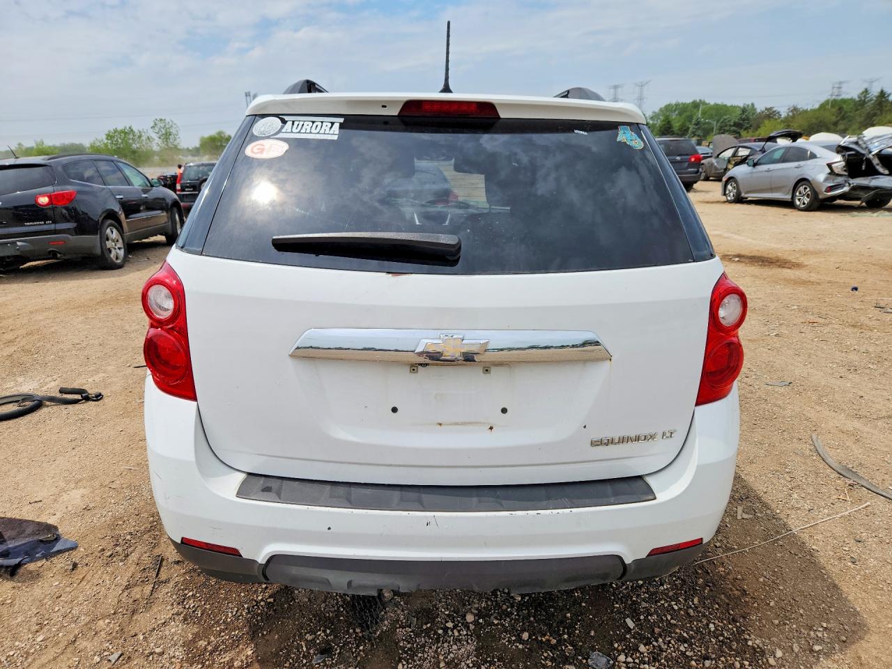2014 Chevrolet Equinox Lt White vin: 2GNALBEK9E6100203