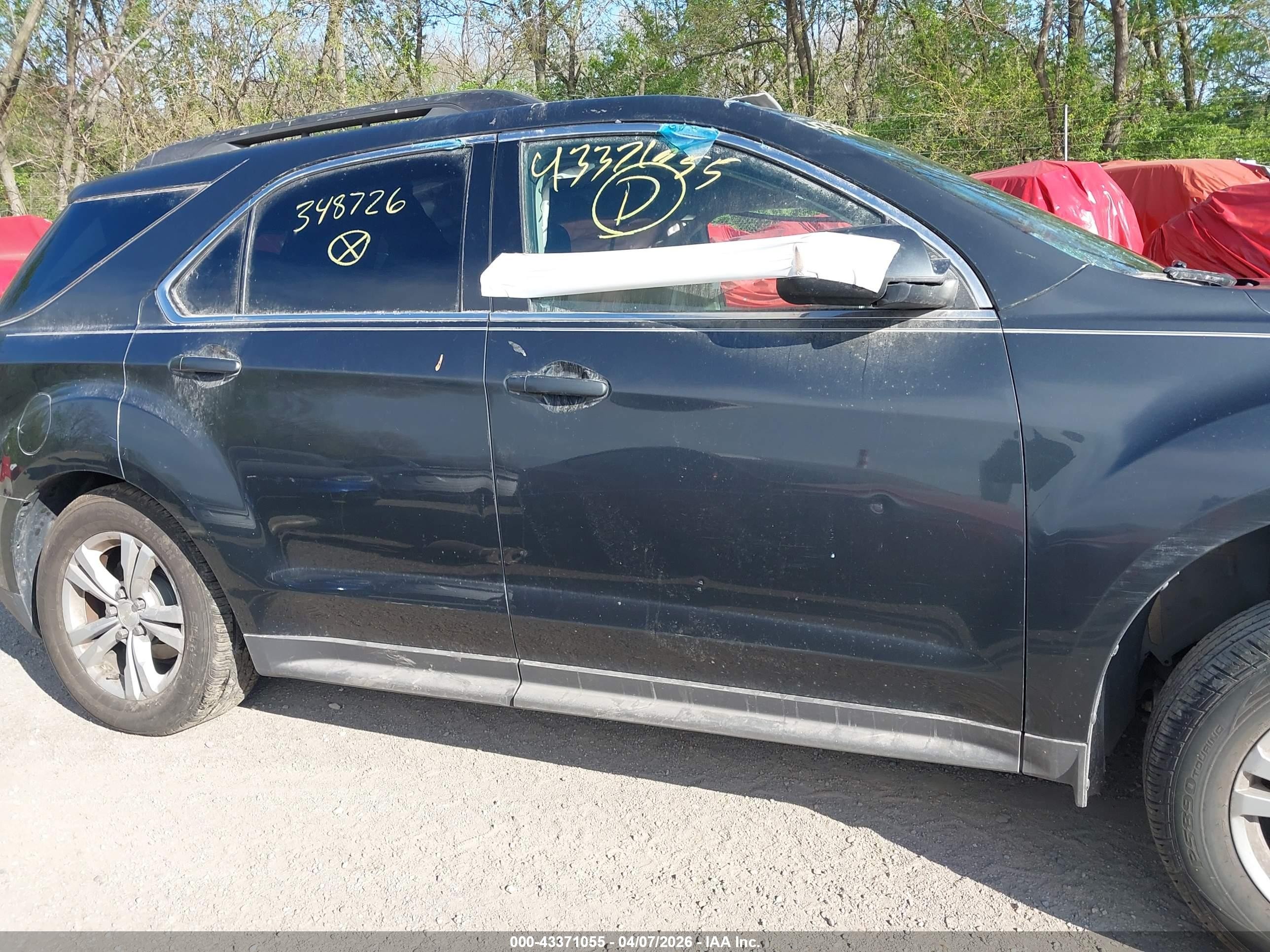 2014 Chevrolet Equinox 1lt Черный vin: 2GNALBEK9E6348726