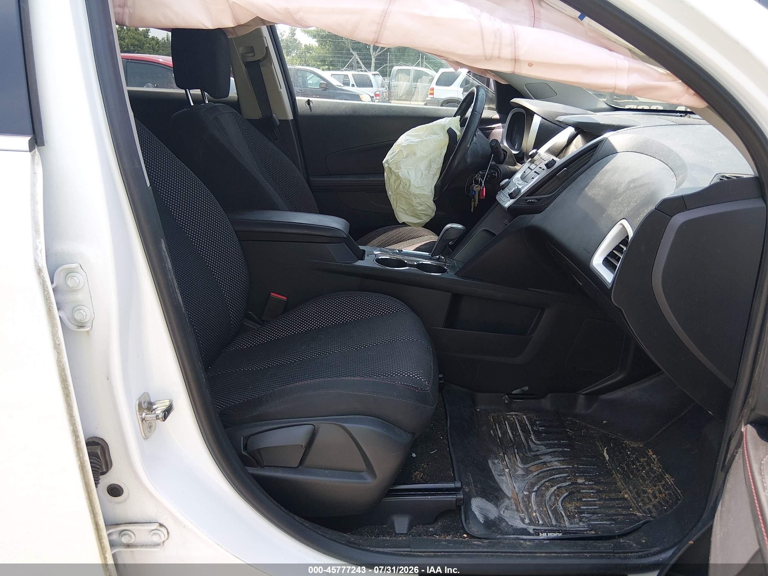 2014 Chevrolet Equinox Lt White vin: 2GNALBEK9E6355739
