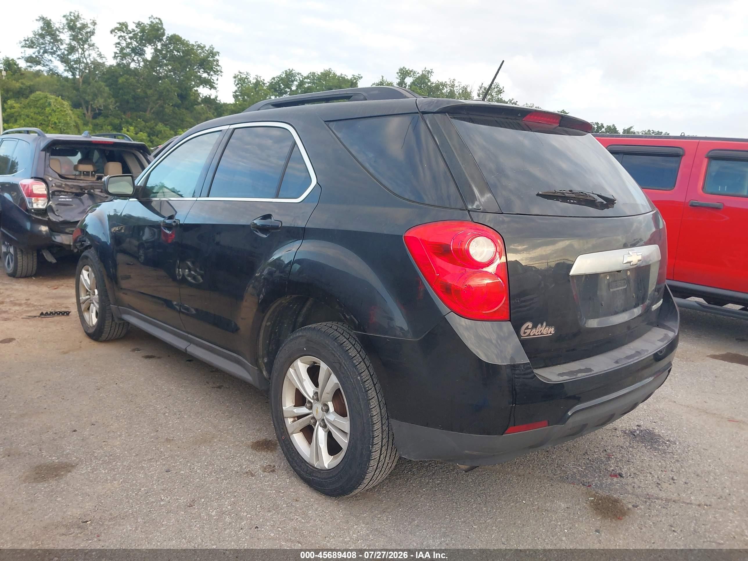 2015 Chevrolet Equinox Lt Black vin: 2GNALBEK9F6355533