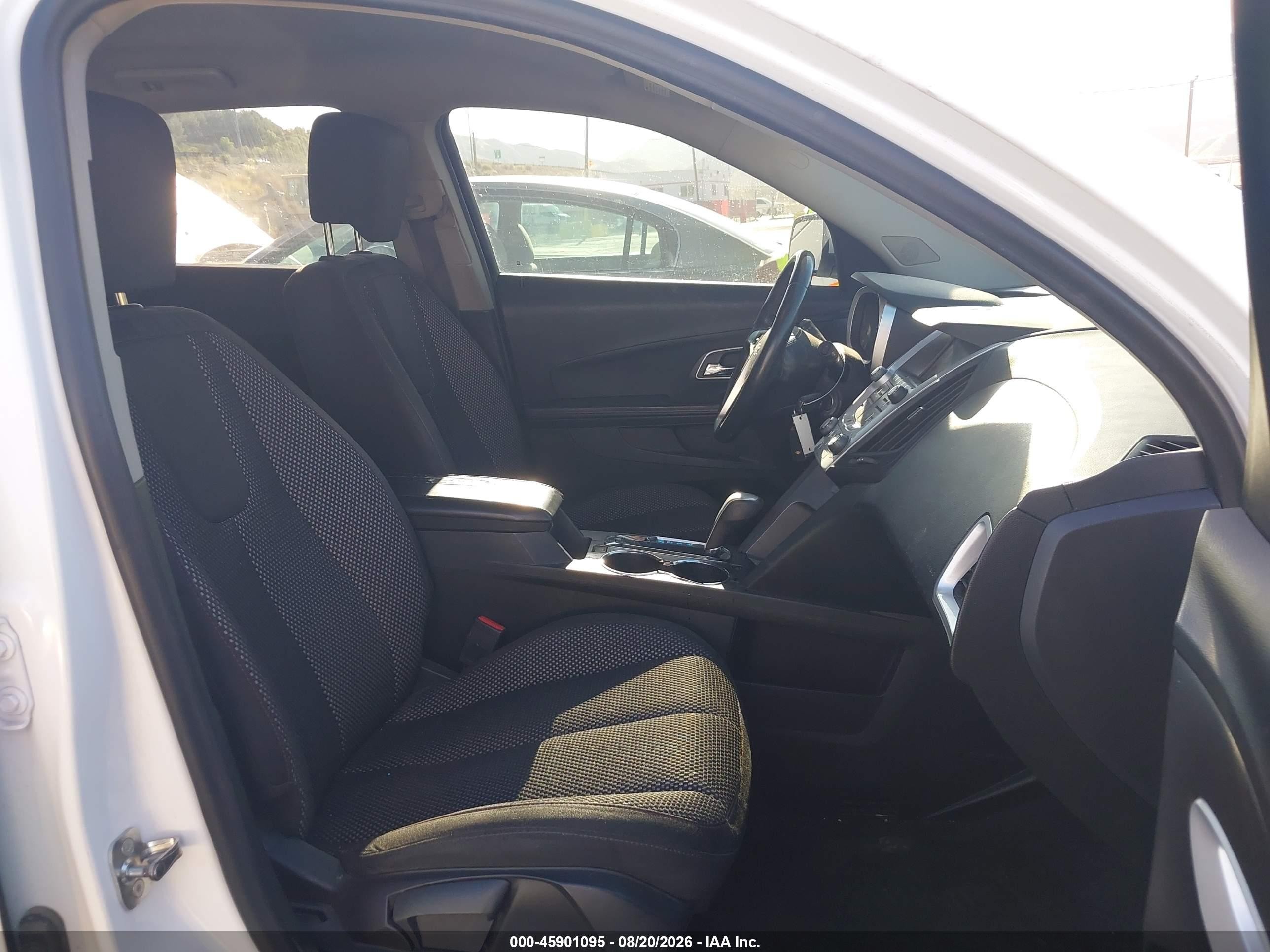 2015 Chevrolet Equinox Lt White vin: 2GNALBEK9F6364751
