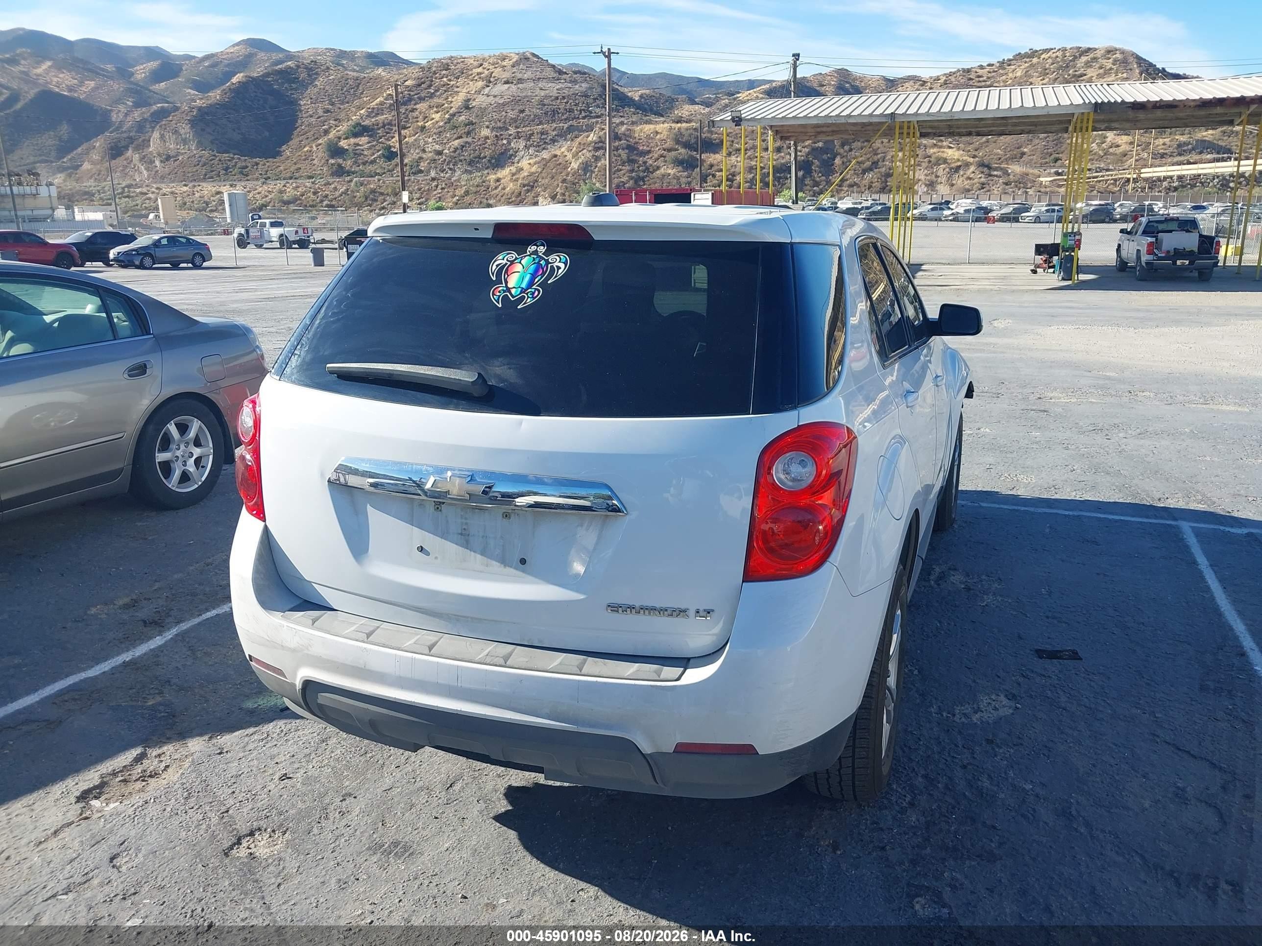 2015 Chevrolet Equinox Lt White vin: 2GNALBEK9F6364751
