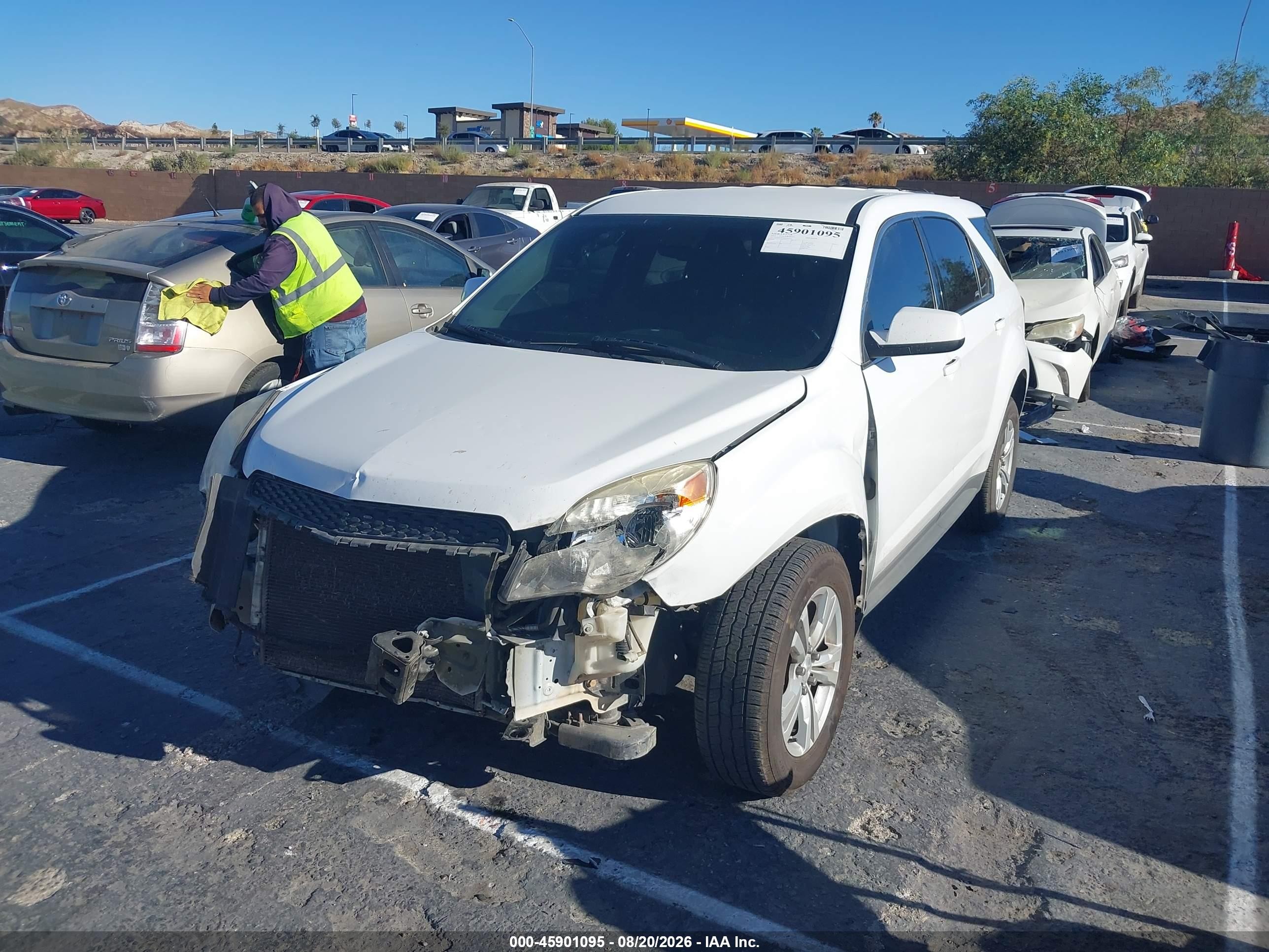 2015 Chevrolet Equinox Lt White vin: 2GNALBEK9F6364751