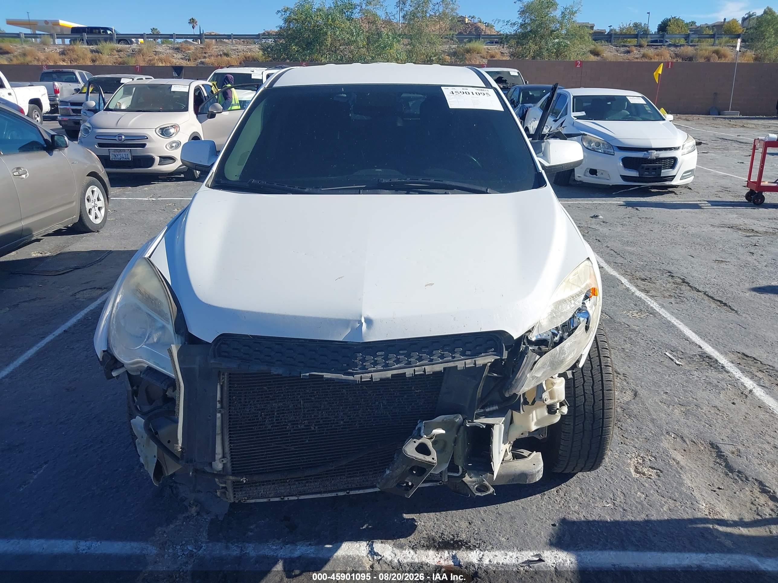 2015 Chevrolet Equinox Lt White vin: 2GNALBEK9F6364751