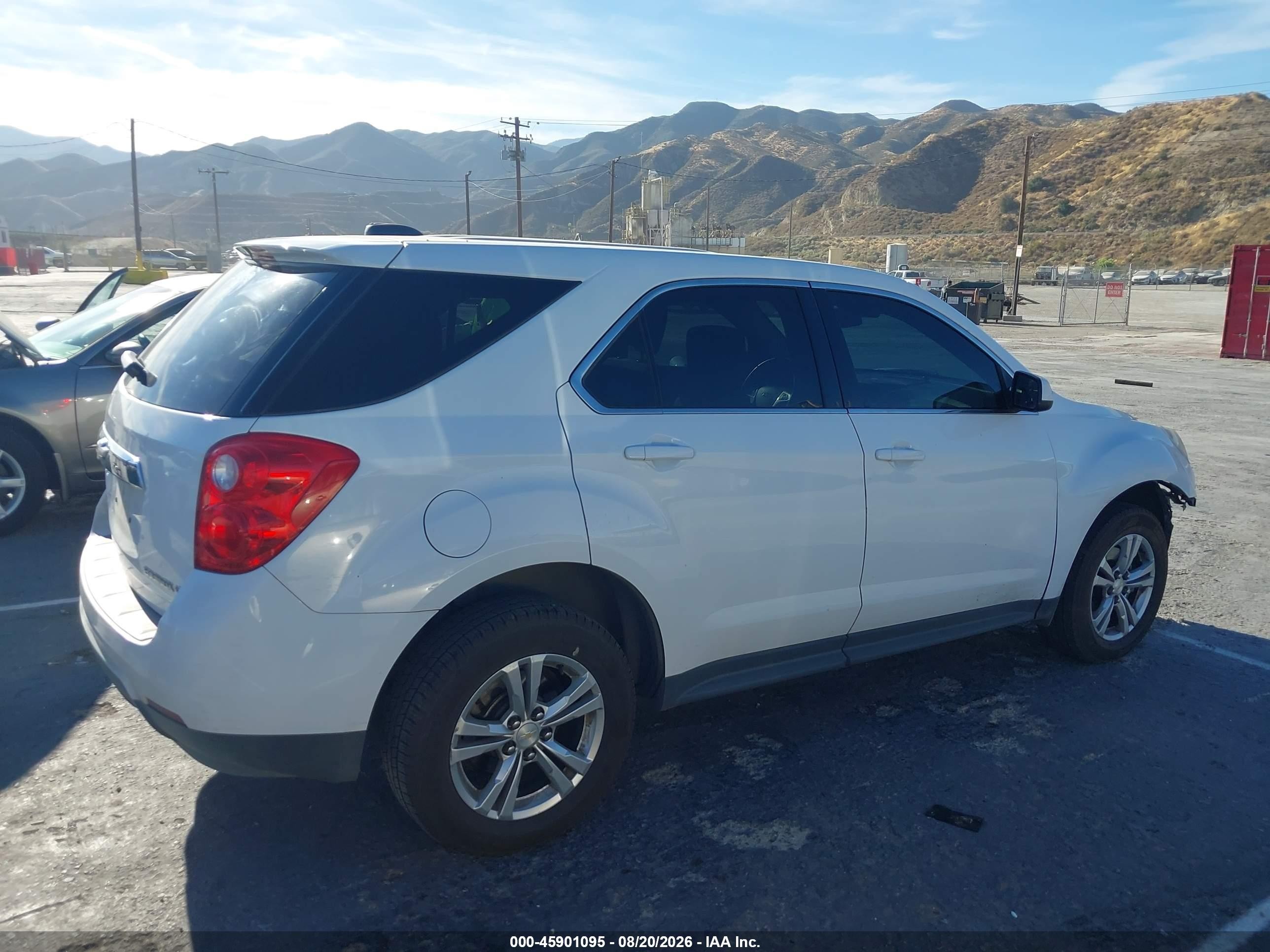 2015 Chevrolet Equinox Lt White vin: 2GNALBEK9F6364751