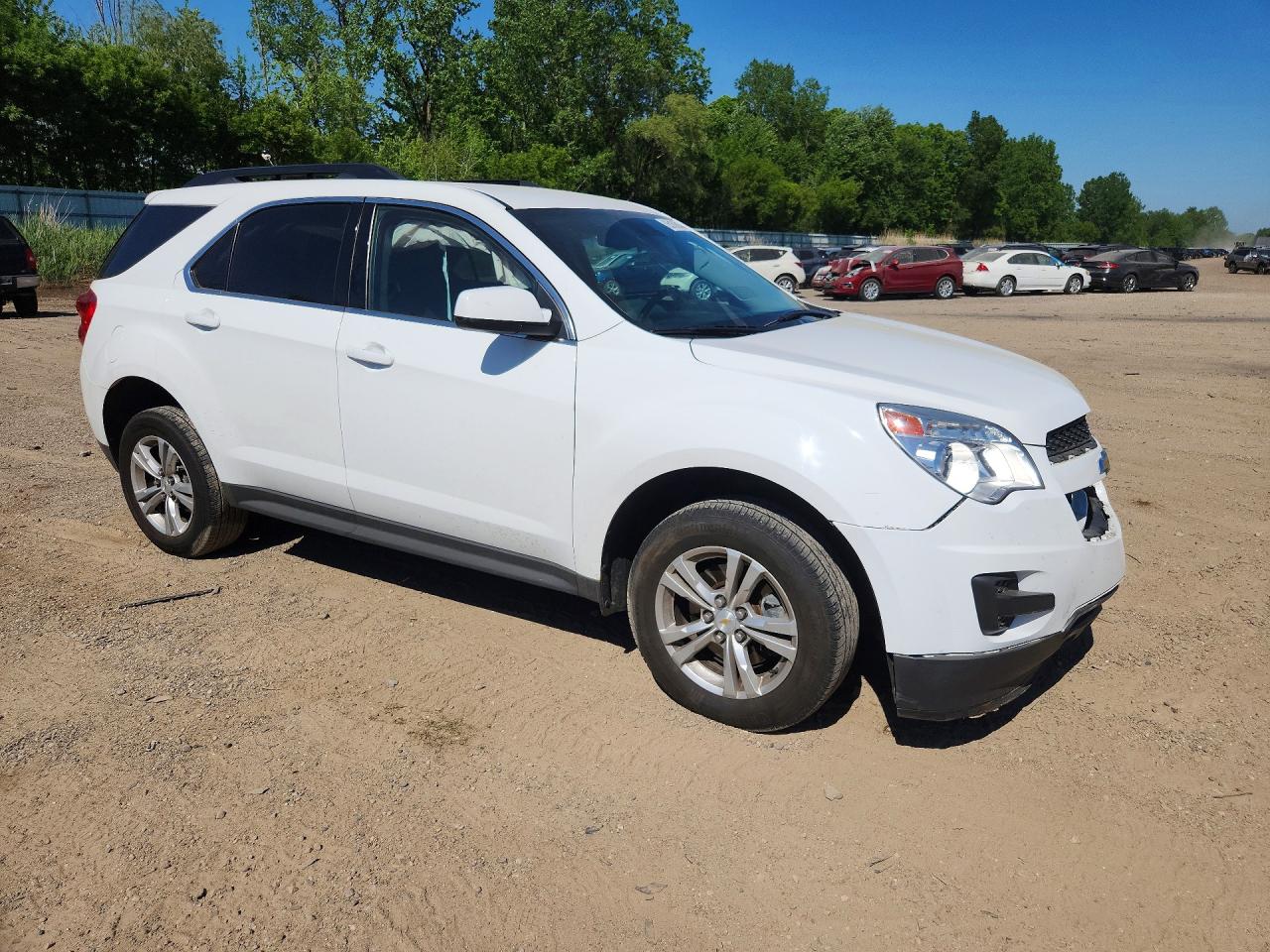 2015 Chevrolet Equinox Lt White vin: 2GNALBEK9F6408277