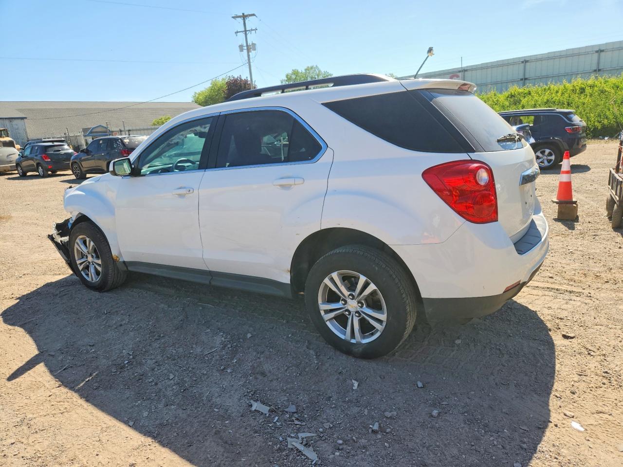 2015 Chevrolet Equinox Lt White vin: 2GNALBEK9F6408277