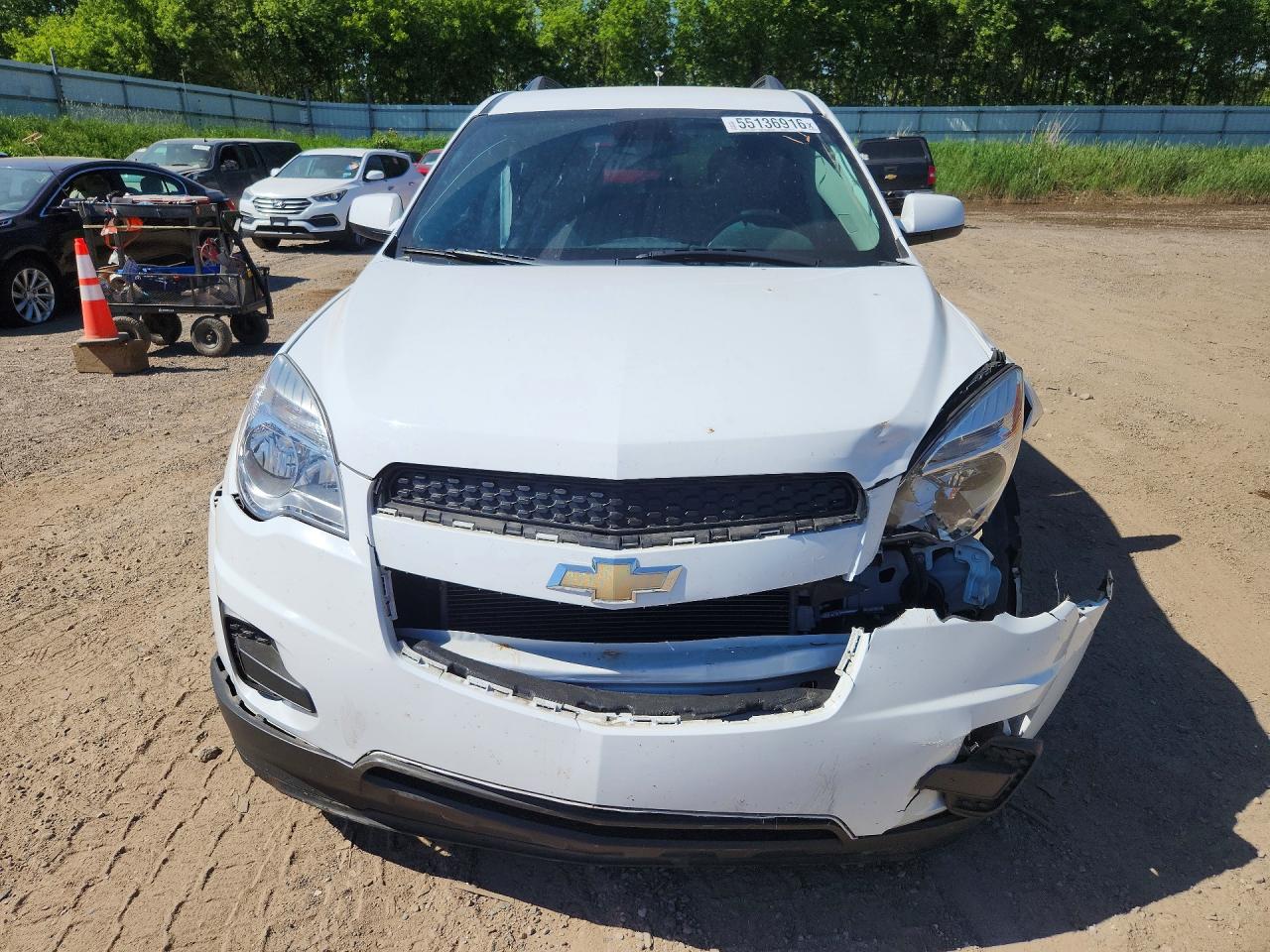 2015 Chevrolet Equinox Lt White vin: 2GNALBEK9F6408277